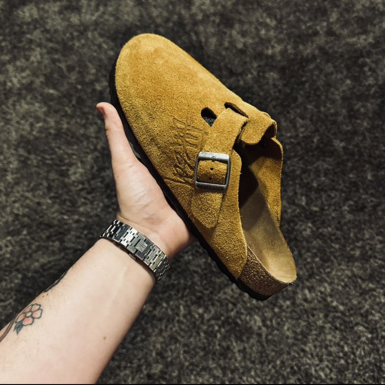 stussy birkenstock Boston 26.5 ビルケンシュトック Stussy Birkenstock Boston | Grailed
