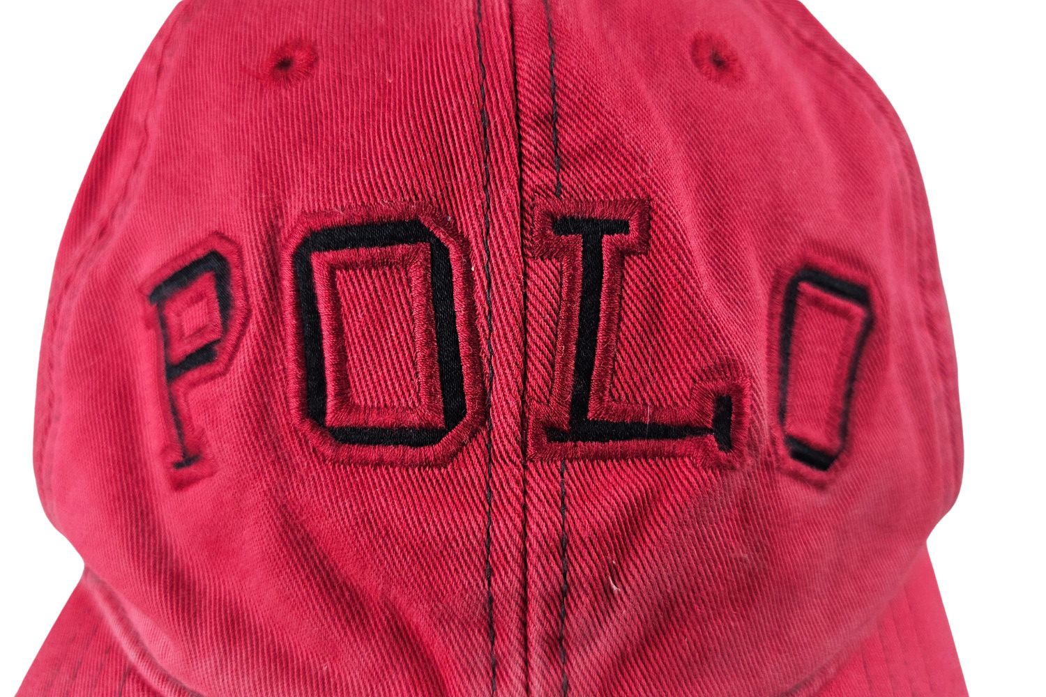 Polo Ralph Lauren 1990s Polo Sport Big-Spellout Cap - Red / Leather Strap Size ONE SIZE - 3 Thumbnail