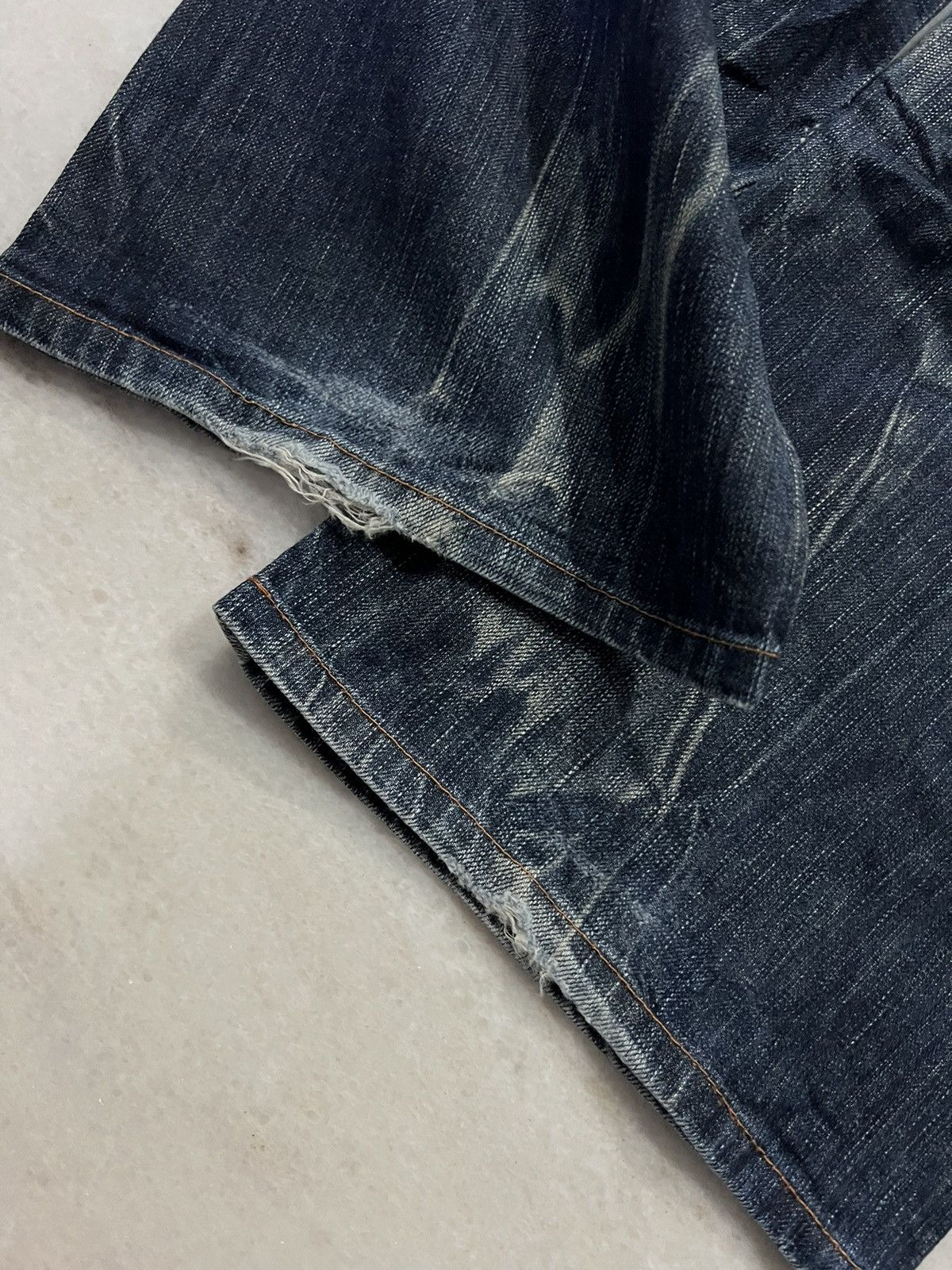 Edwin × If Six Was Nine × Le Grande Bleu (L.G.B.) 💥FLARE💥VINTAGE EDWIN 503 BLUE TRIP FLARE JEANS RARE Size US 32 / EU 48 - 10 Thumbnail