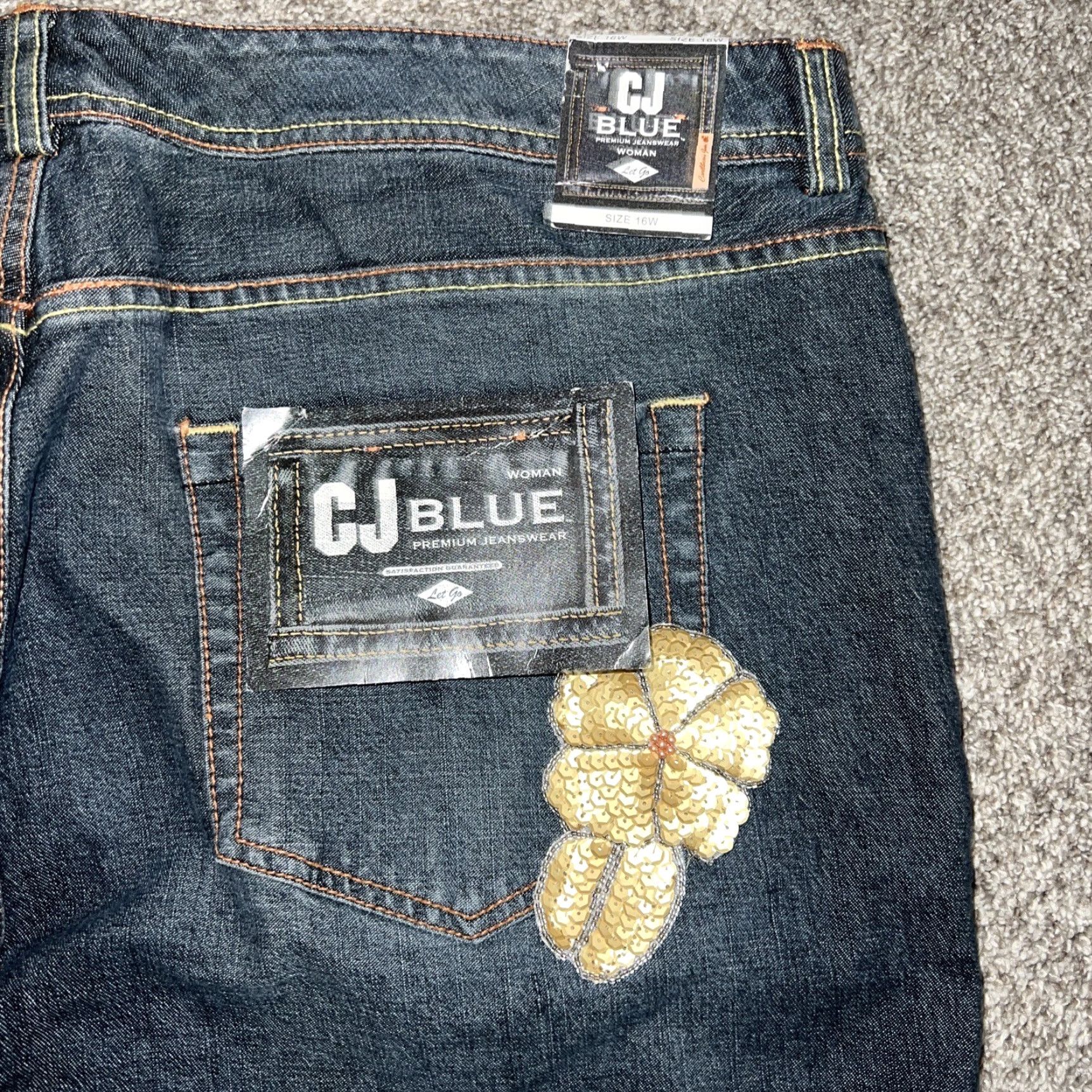 Vintage CJ Blue Women Bootcut Jeans 16W 40X31 Size 16 Womens Jeans Bootcut Blue CJ Women Mens? Size 38" / US 16 / IT 52 - 5 Thumbnail