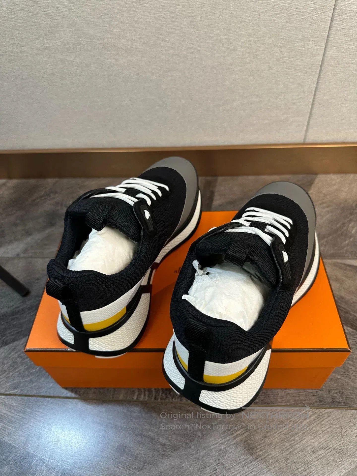 Hermes Hermes Iron Black Gray Dad Shoes. Size US 9 / EU 42 - 4 Thumbnail