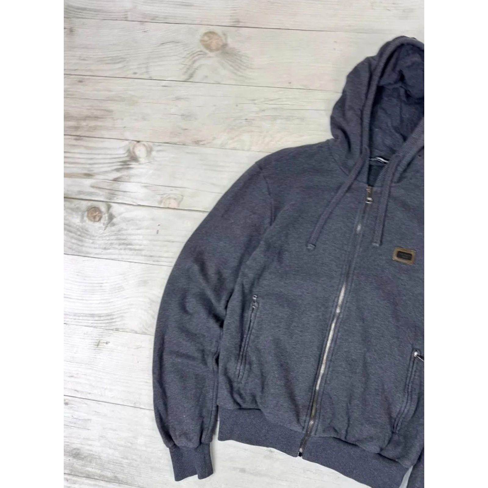 Dolce & Gabbana VINTAGE Dolce&Gabbana Logo Hoodie DG Full Zip Men Sz M gray Size US M / EU 48-50 / 2 - 4 Thumbnail