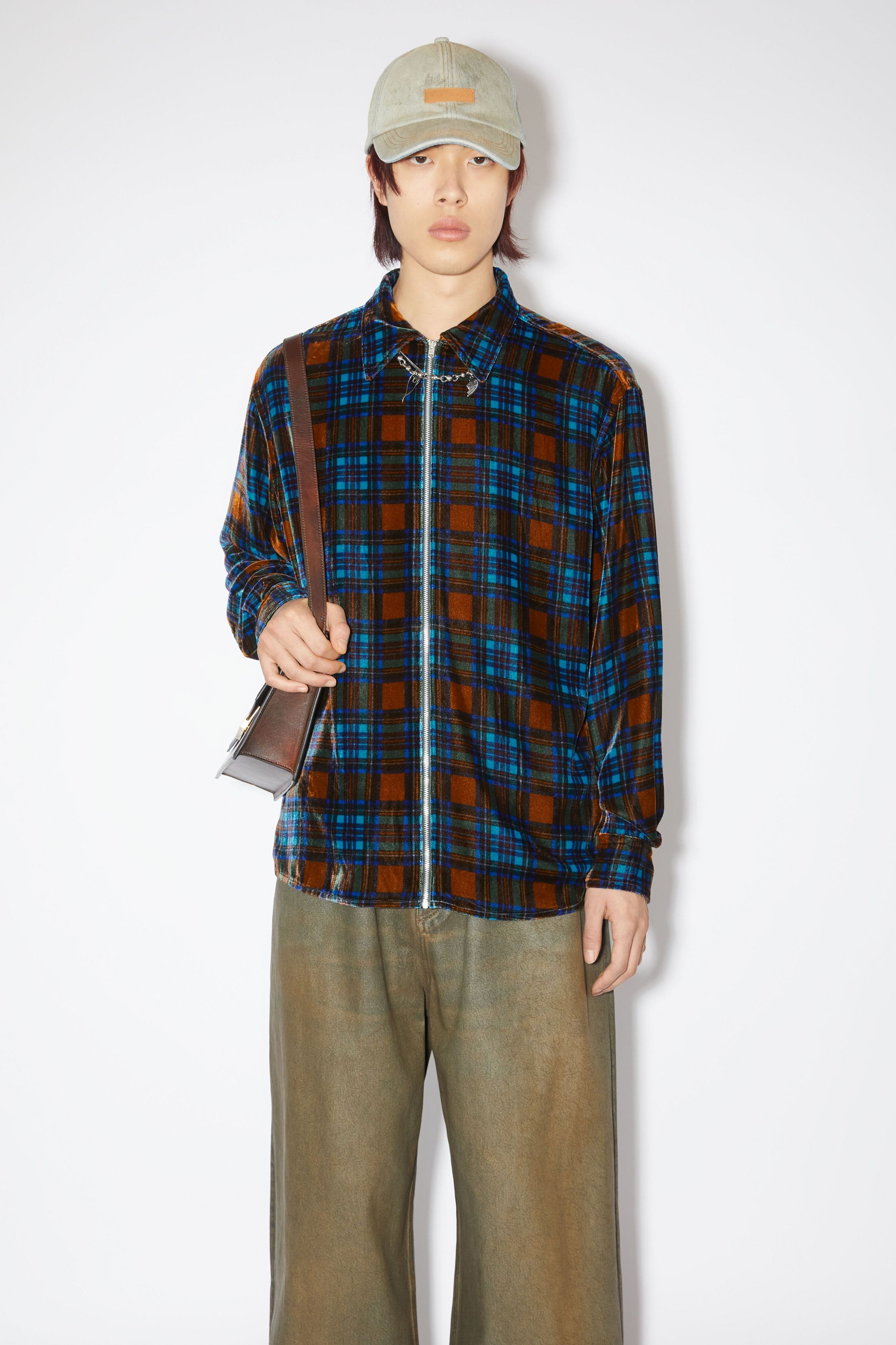 Acne Studios Tartarn Zippered Shirt Jacket Size US S / EU 44-46 / 1 - 3 Thumbnail