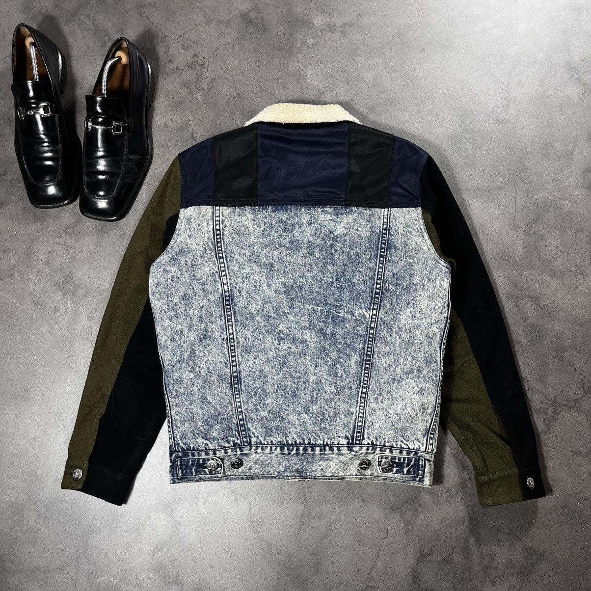 Han Kjobenhavn Vintage Han Kjobenhavn Patchwork Sherpa Trucker Denim Jacket Size US S / EU 44-46 / 1 - 10 Thumbnail