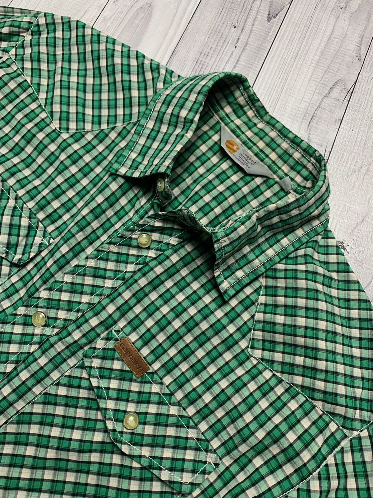 Carhartt × Carhartt Wip × Vintage Carhartt vintage plaid shirt Size M Size US M / EU 48-50 / 2 - 2 Thumbnail
