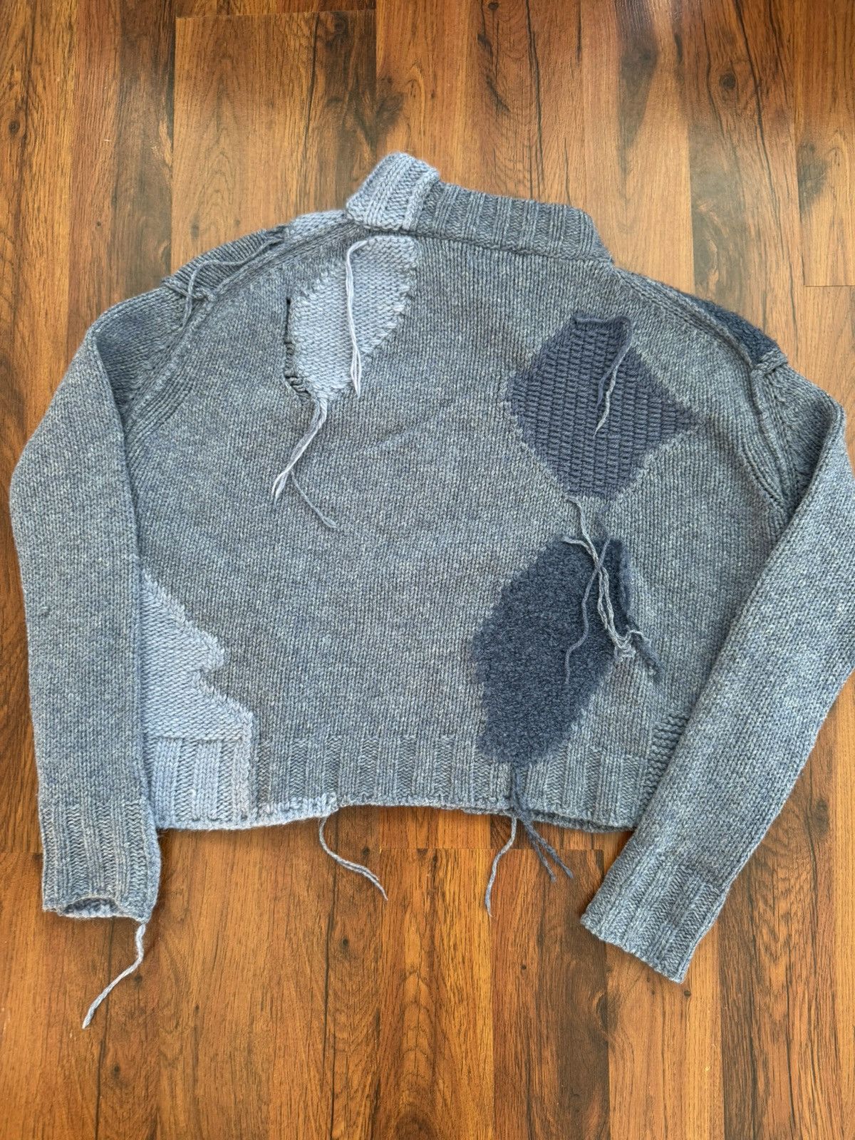 Acne Studios RARE GRAIL acne studios patchwork Ovira Asymetrical Knit XS Size US XS / EU 42 / 0 - 14 Thumbnail