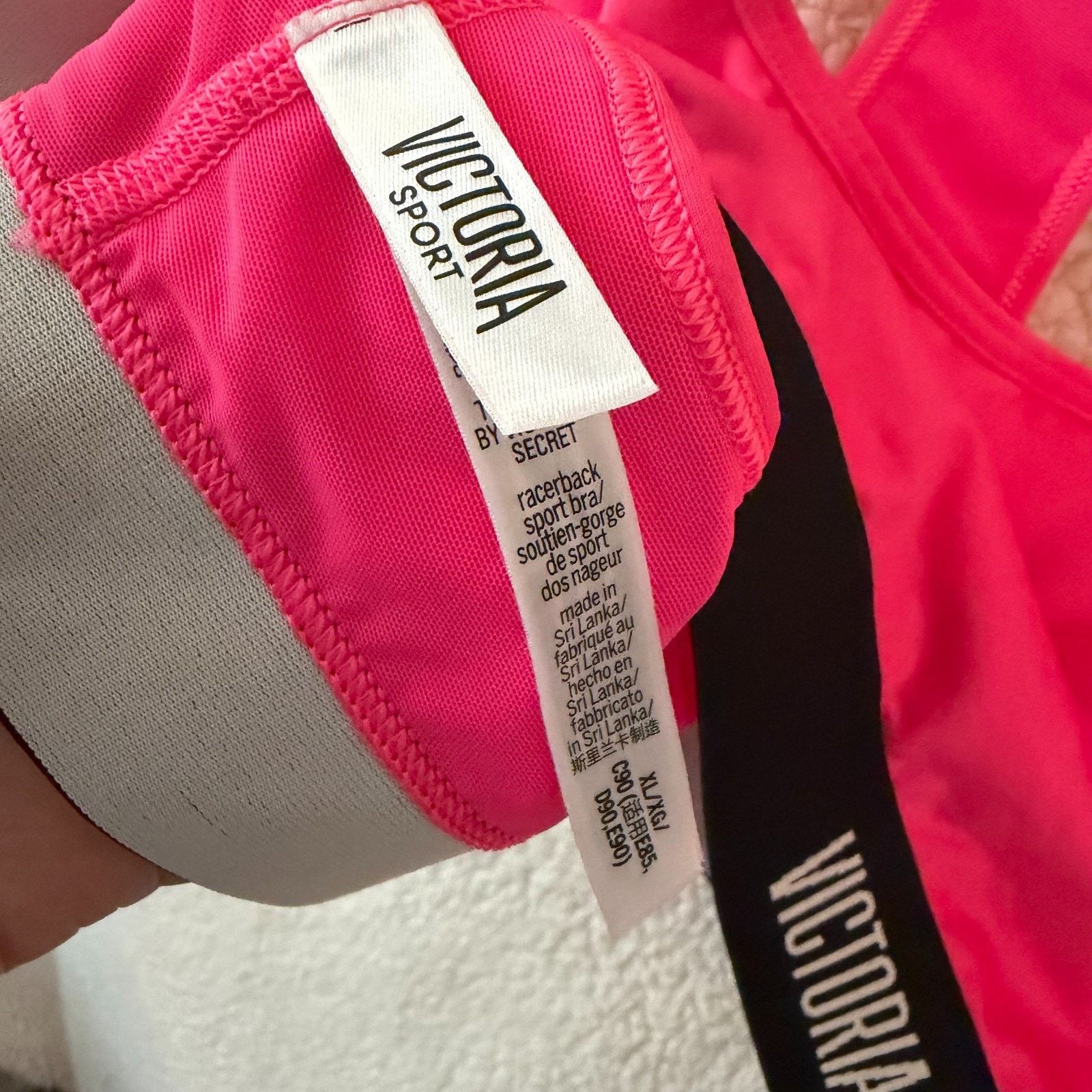 Victoria's Secret Victoria Sport Racerback Sports Bra XL Pink Gymcore Size XL / US 12-14 / IT 48-50 - 6 Thumbnail
