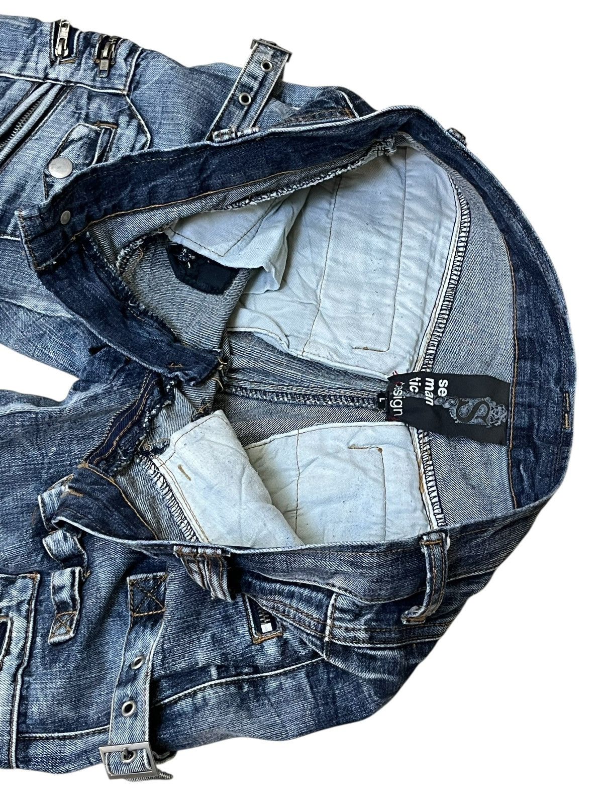 semanticdesign sick🔥Japanese SEMANTIC DESIGN multipocket flared jeans Size US 34 / EU 50 - 14 Thumbnail