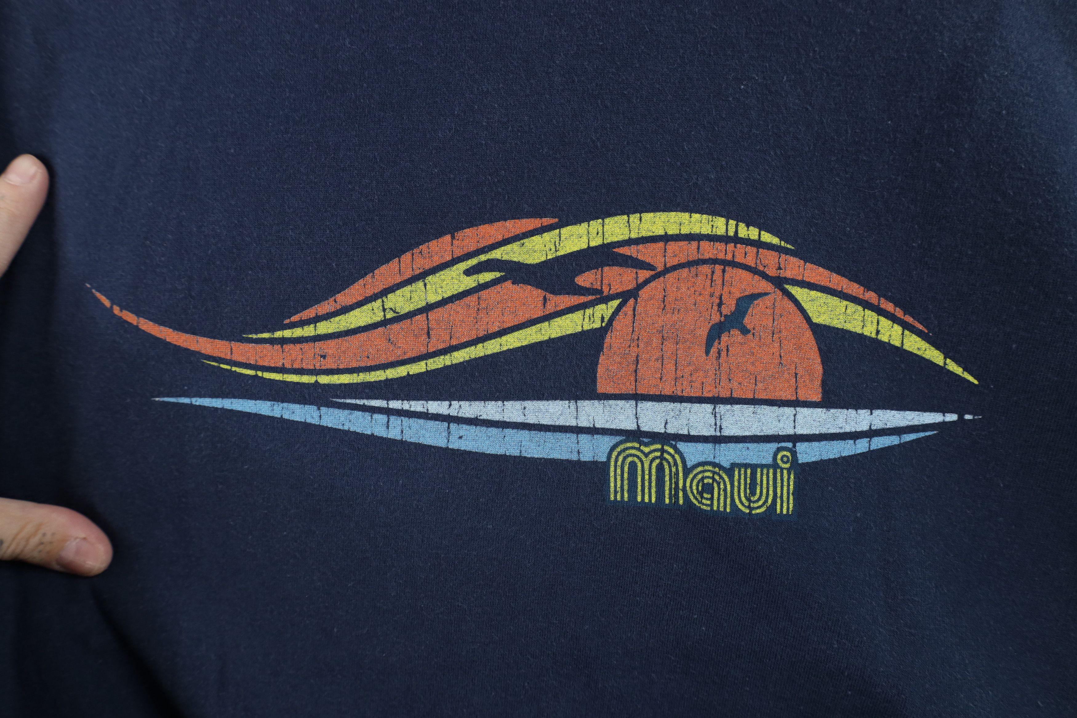 Vintage Vintage 90s Y2K Streetwear Spell Maui Hawaii Surfing T-Shirt Size US XL / EU 56 / 4 - 6 Thumbnail