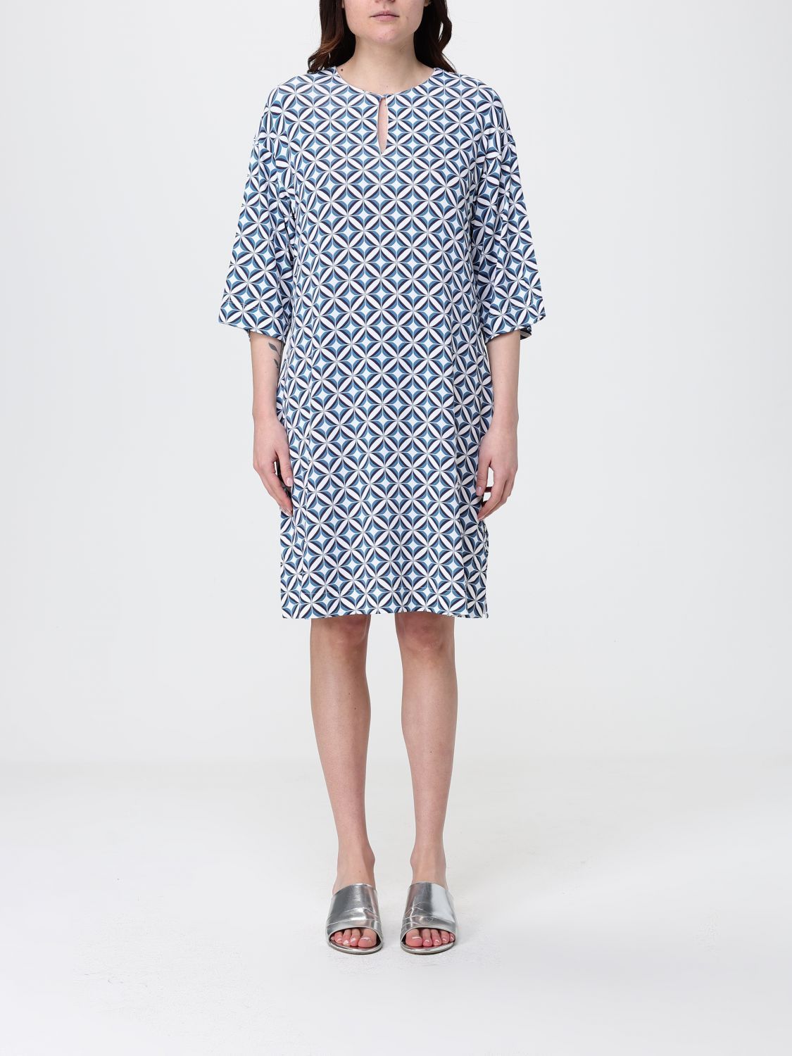 Max Mara Max Mara Dress Woman Multicolor Size L / US 10 / IT 46 - 1 Thumbnail