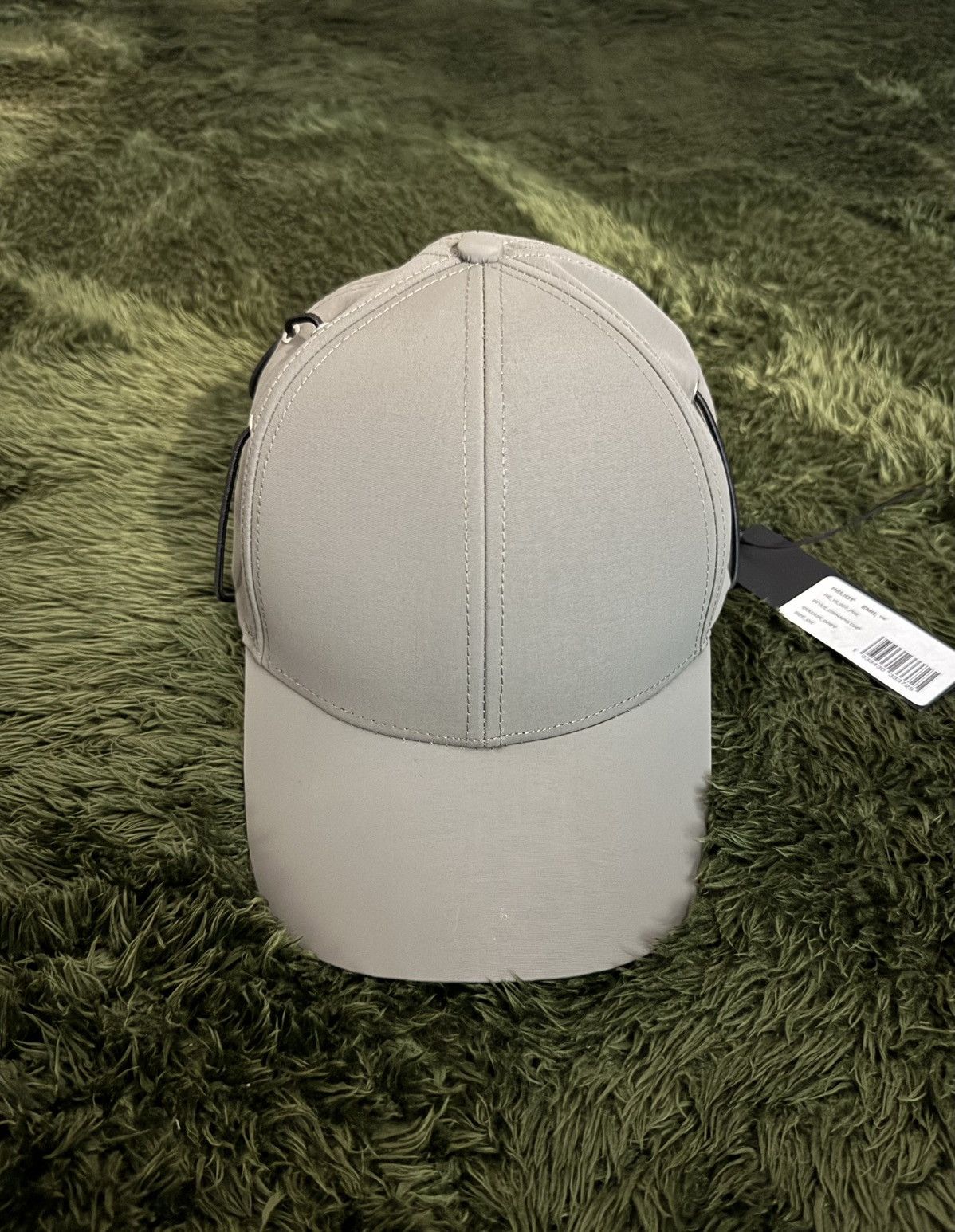 Heliot Emil Heliot Emil Metal HE Buckle Drawstring Cap Grey Size ONE SIZE - 1 Thumbnail