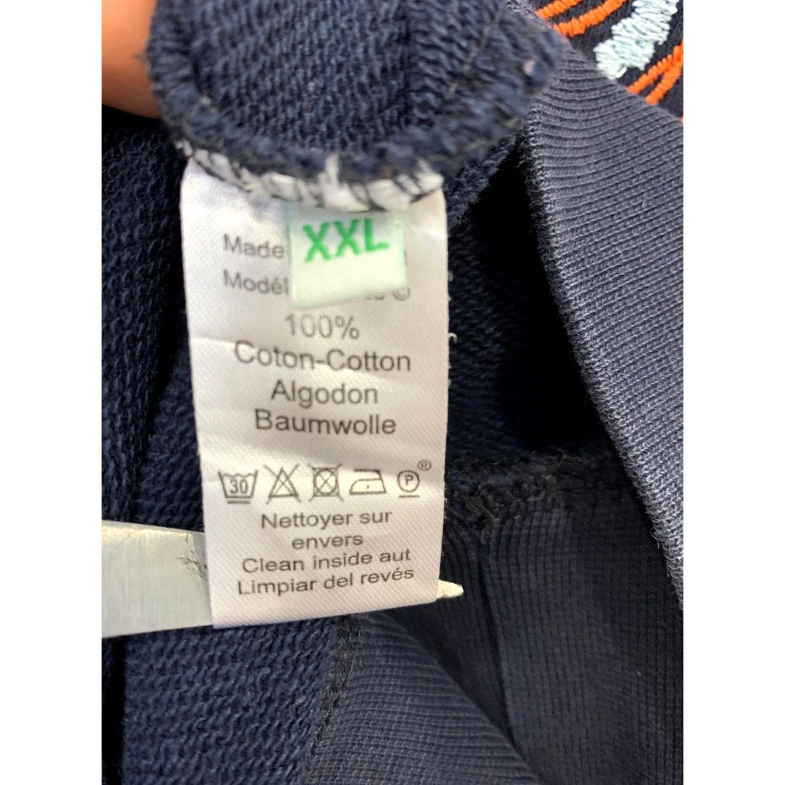 Kenzo KENZO Paris Tiger Embroidered Sweatshirt Navy Blue Mens XXL Authentic Size US XXL / EU 58 / 5 - 4 Thumbnail