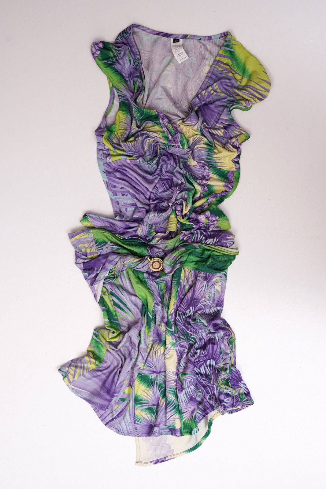 Versace Versace Floral Purple Top & Skirt Set Size ONE SIZE - 7 Thumbnail