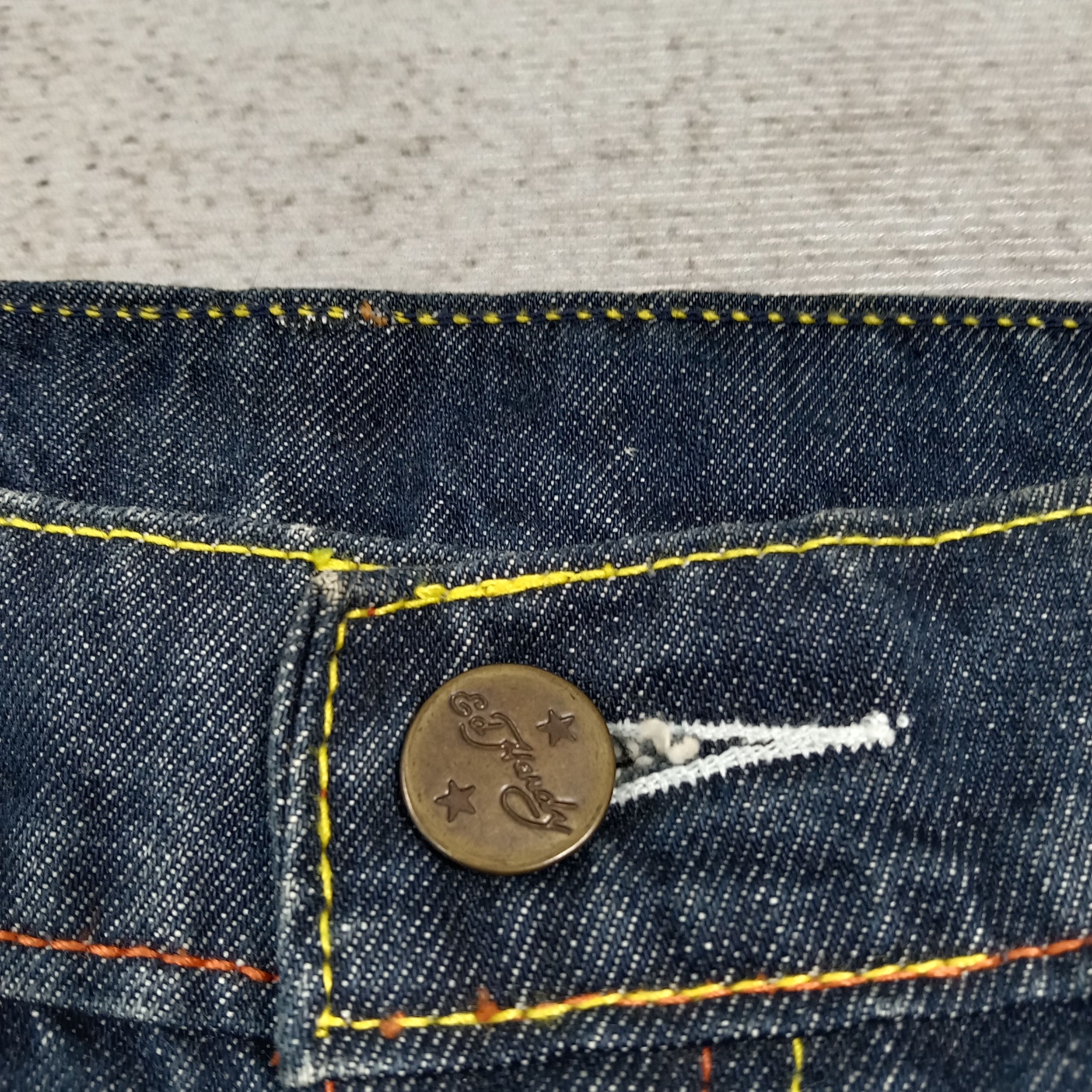 Ed Hardy Ed Hardy Embroidery Skull Art Baggy Denim Jeans C272N18 Size US 43 - 6 Thumbnail