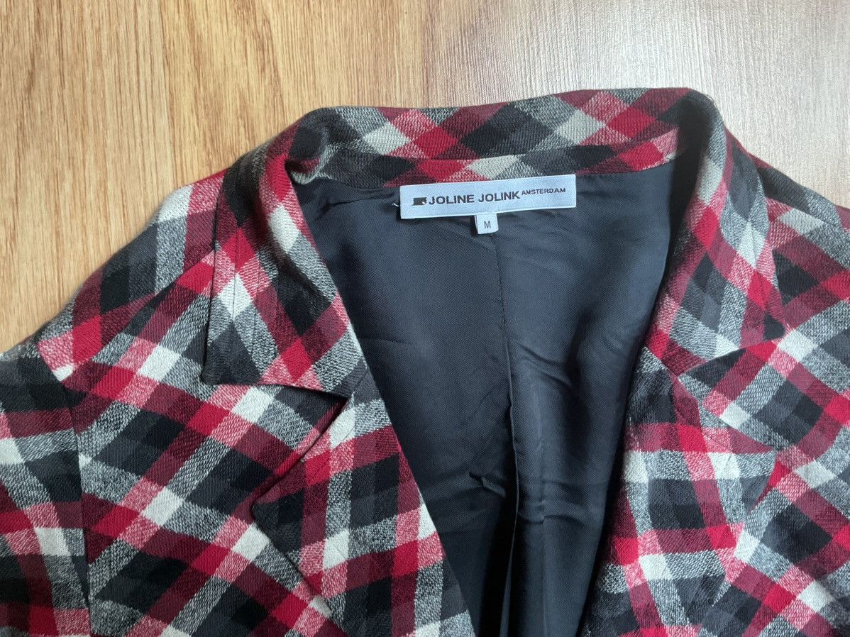 Other JOLINE JOLINK Amsterdam M Cotton Plaid Wrap Coat Robe Jacket Size M / US 6-8 / IT 42-44 - 3 Thumbnail