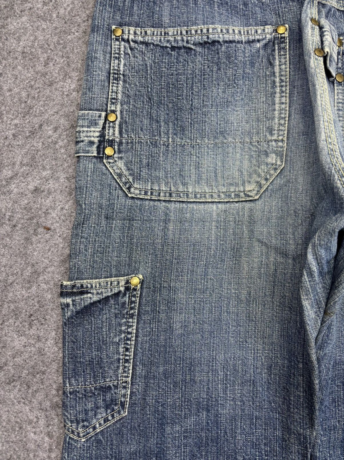 Japanese Brand 💥DOUBLE KNEE💥MEDICAL BRANCH Japan Carpenter Jeans F794 Size US 33 - 11 Thumbnail