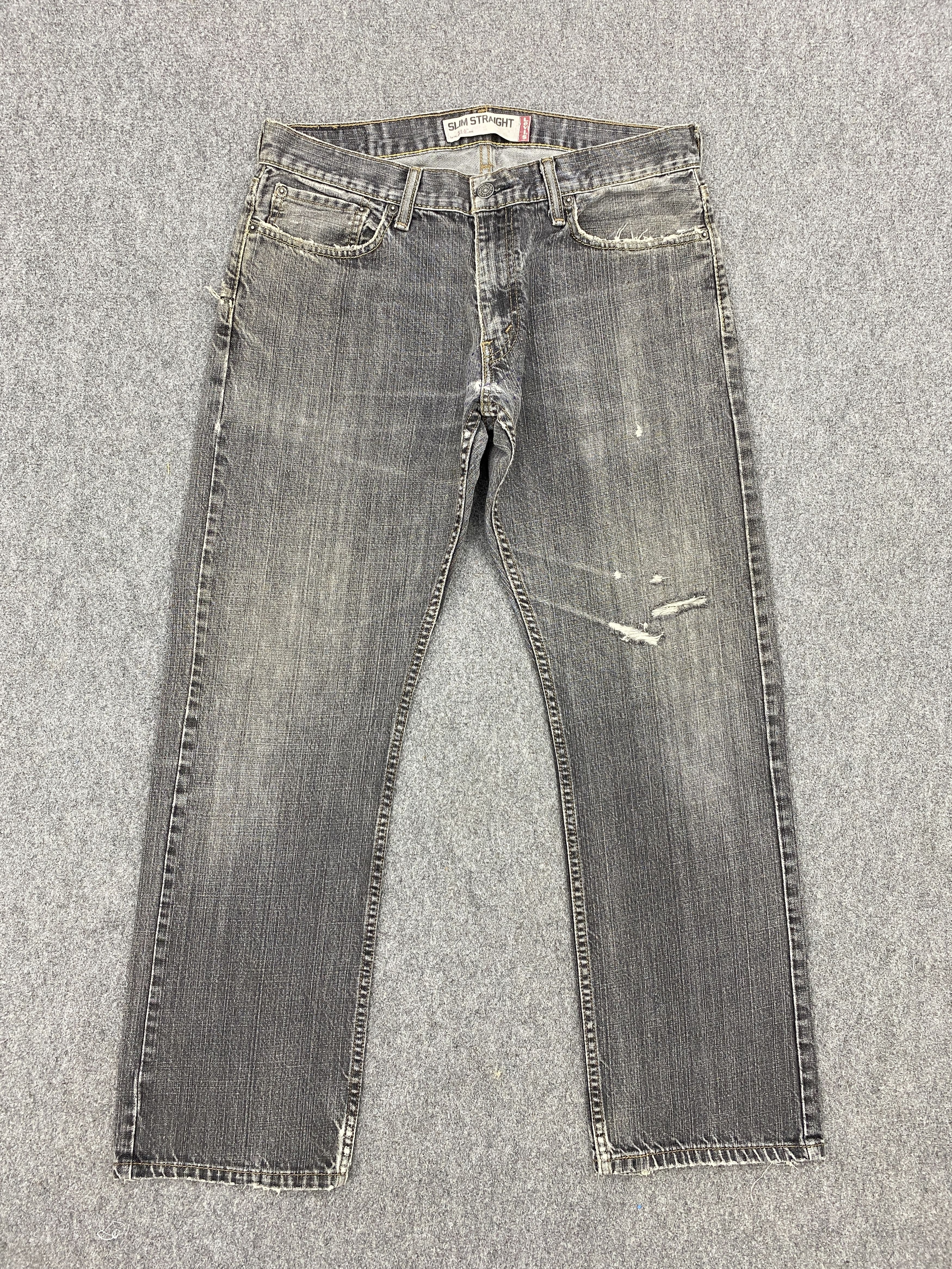 Levi's Vintage Levis 514 Faded Black Distressed Jeans DP2640 Size US 32 / EU 48 - 1 Thumbnail
