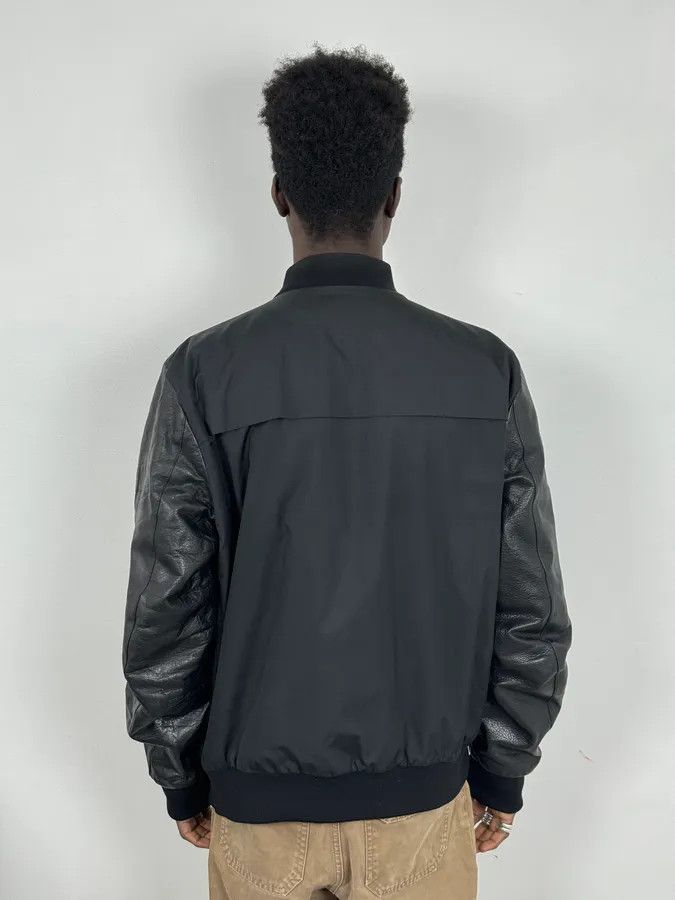 Gucci Gucci Black Leather & Nylon Bomber Jacket Size US M / EU 48-50 / 2 - 3 Thumbnail