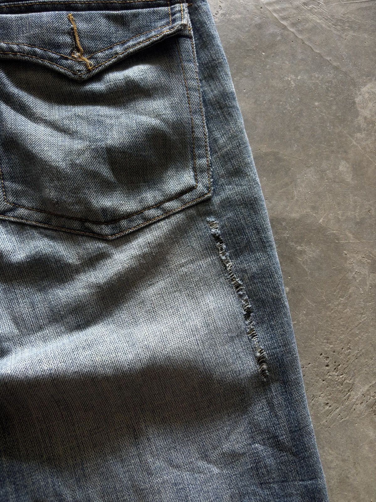 Hysteric Glamour KUI distressed japanese denim washed punk grunge style Size US 32 / EU 48 - 14 Thumbnail