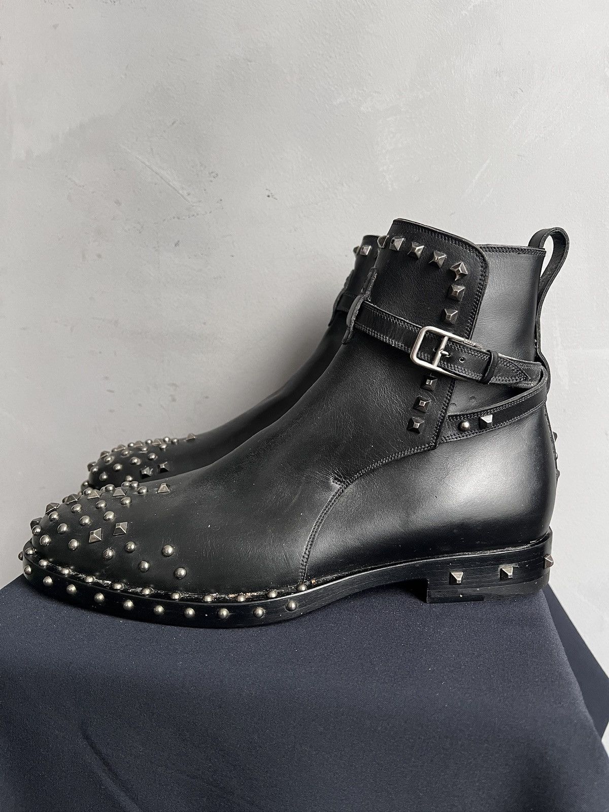 Bally Vintage Studded Leather Metal Ankle Boots Bally Size US 10 / EU 43 - 7 Thumbnail