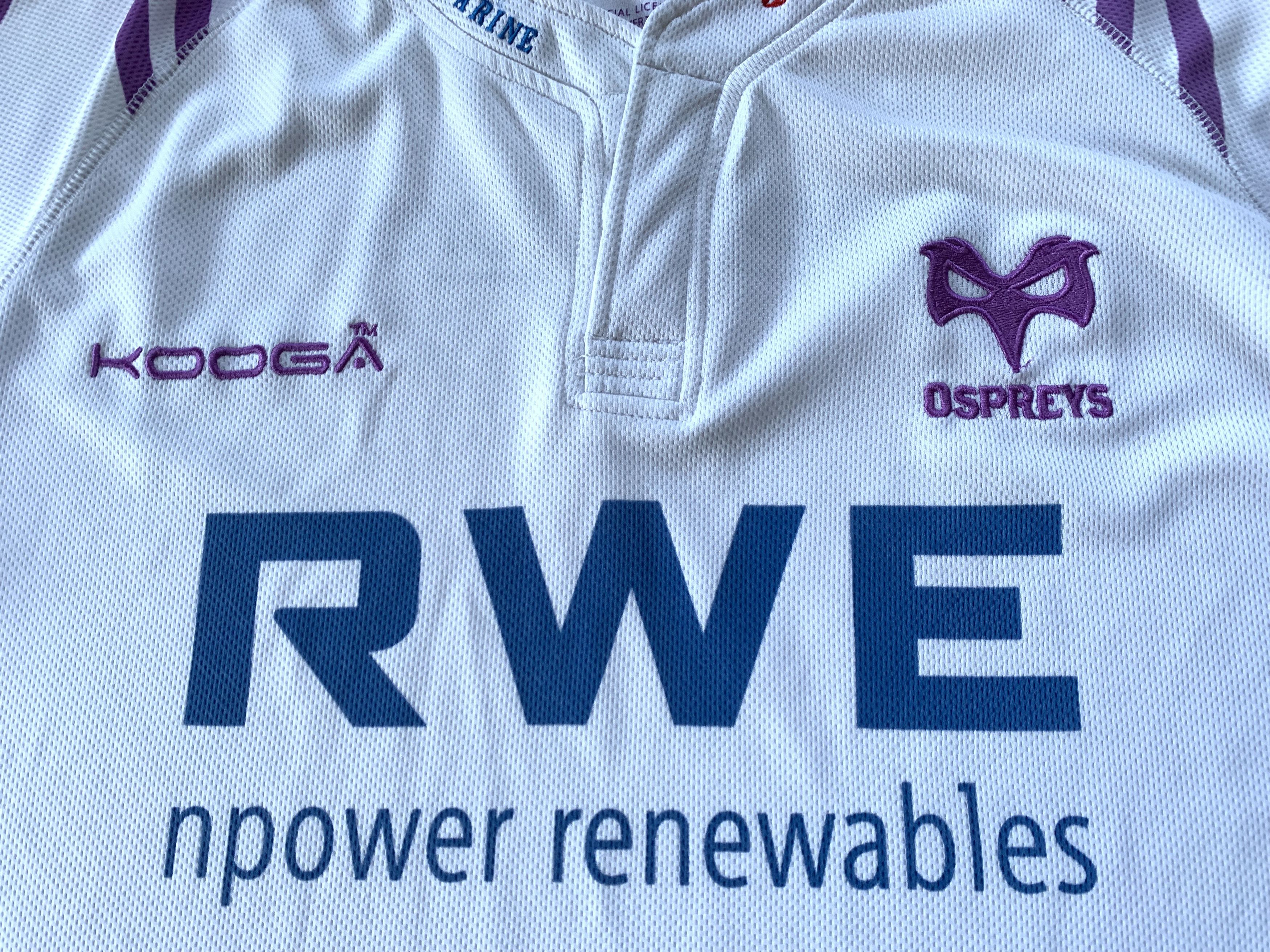 Osprey Kooga Ospreys Rugby Kit Top Jersey Size US XXL / EU 58 / 5 - 5 Thumbnail