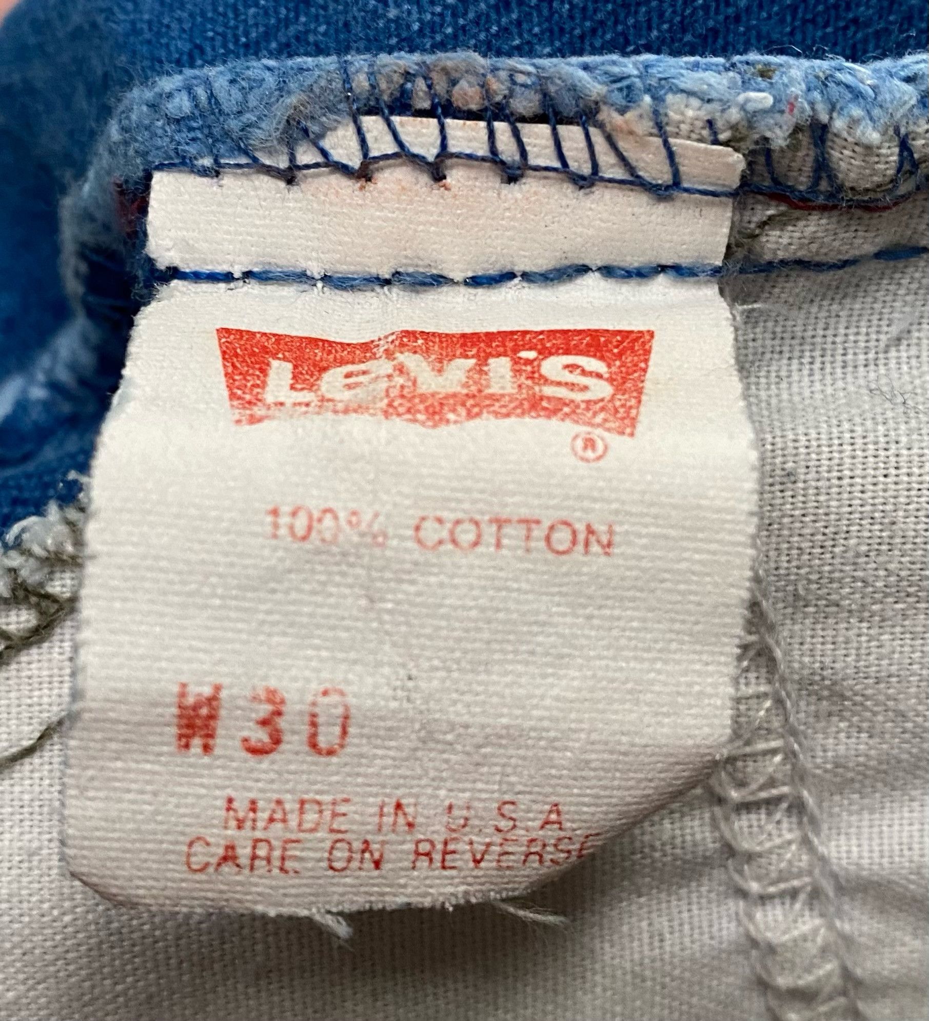 Levi's 80’s Levi’s Orange Tab Indigo Cut Off Jean Shorts 29” Waist Size 26" / US 2 / IT 38 - 4 Thumbnail