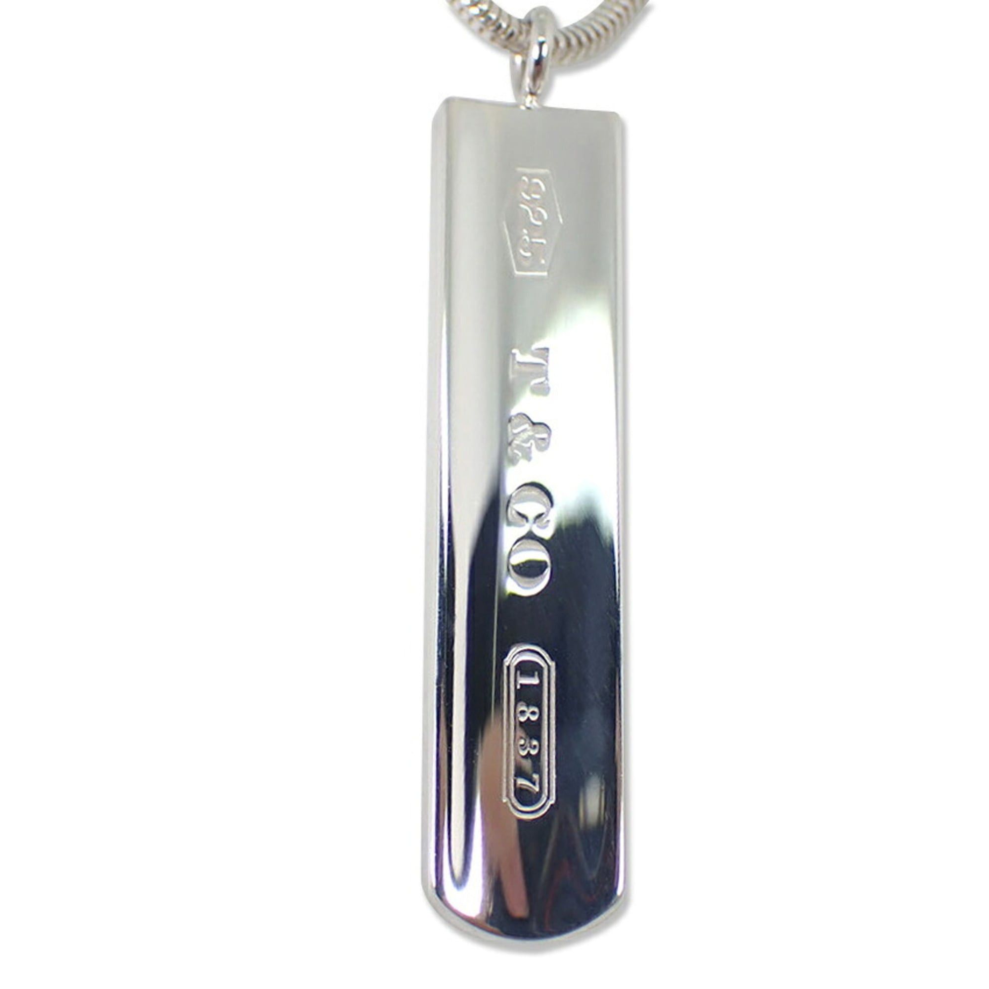 Tiffany & Co. TIFFANY 925 1837 Bar Pendant Necklace Size ONE SIZE - 1 Thumbnail