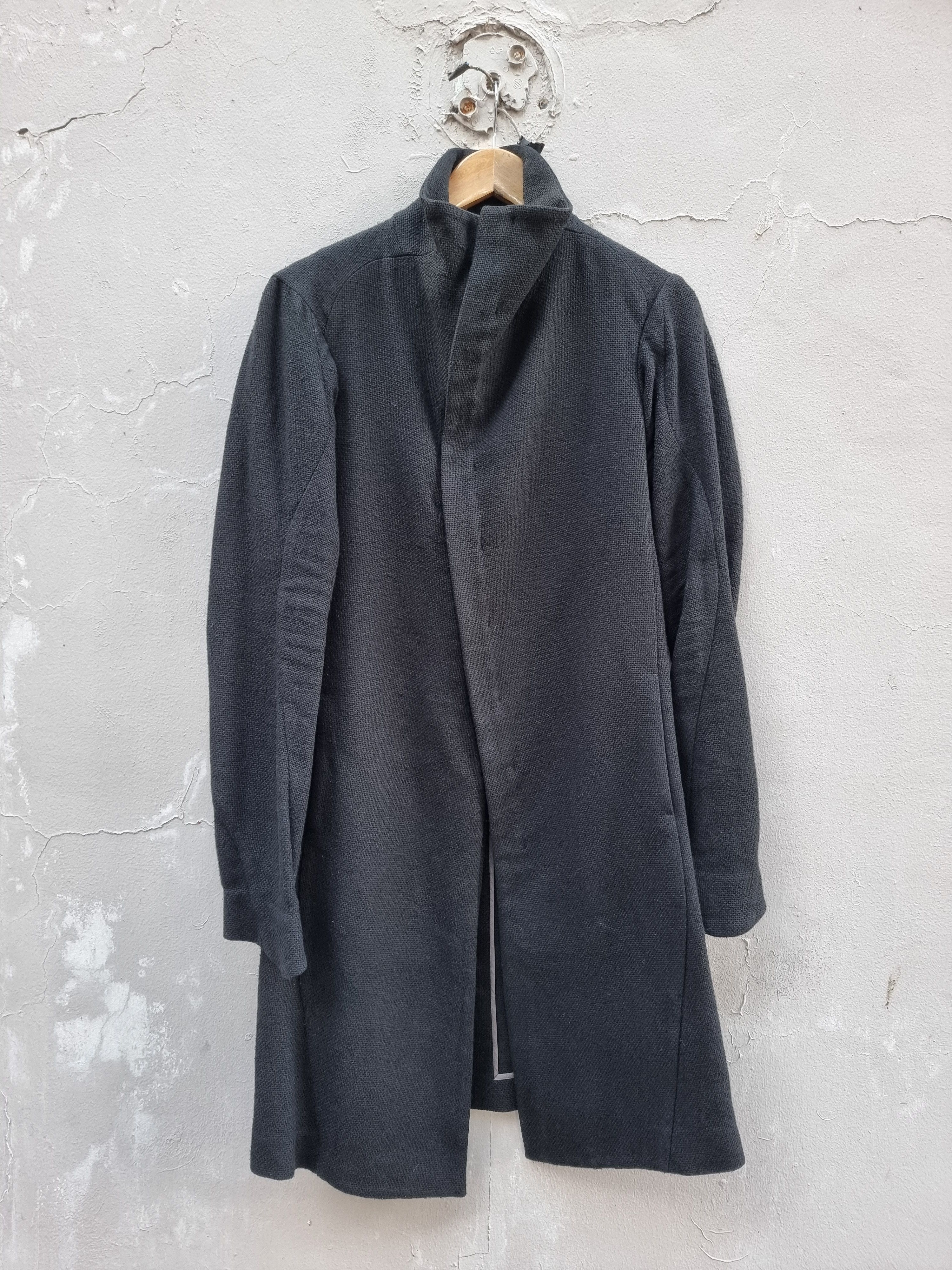 Devoa Silk Cotton Highneck Coat Size US M / EU 48-50 / 2 - 2 Thumbnail