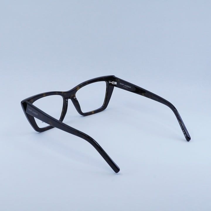 Saint Laurent Paris New Saint Laurent SL276 MICA OPT 004 Eyeglasses - Havana Size ONE SIZE - 4 Thumbnail