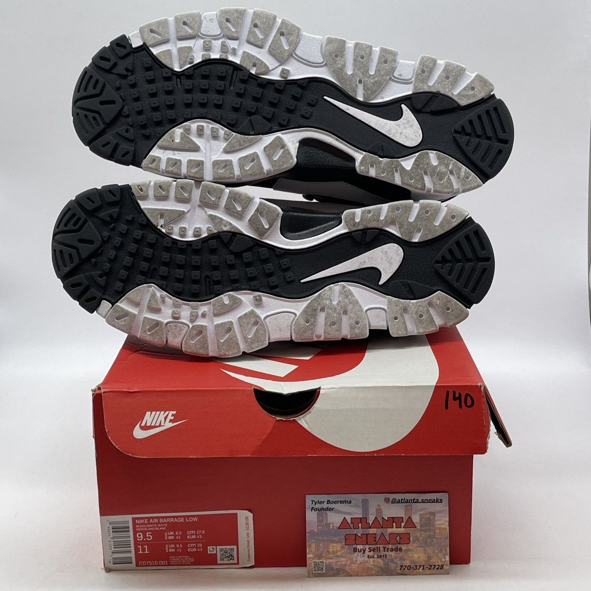 Nike Air barrage low black Size US 9.5 / EU 42-43 - 7 Thumbnail
