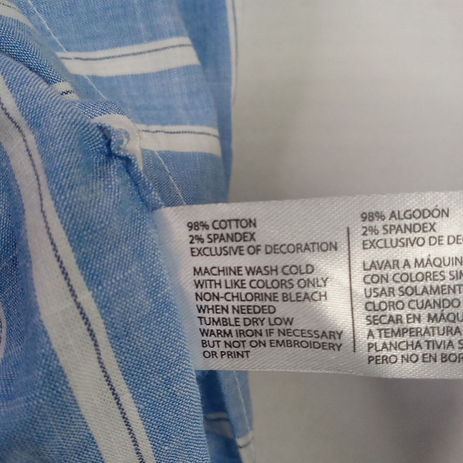 U.S. Polo Assn. U.S. Polo Assn. Woven Shirt Men's 2XL Stretch Blue Striped Size US XXL / EU 58 / 5 - 6 Thumbnail