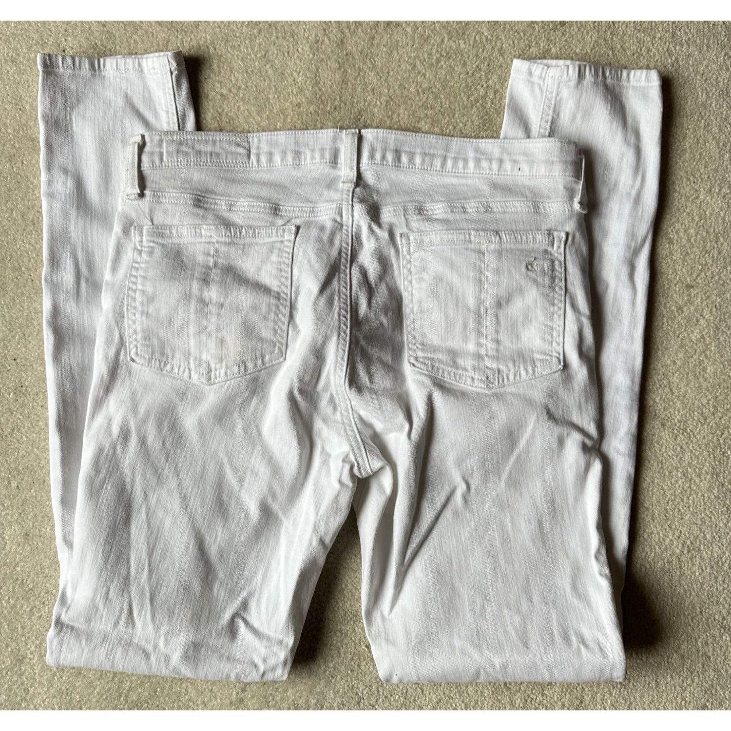 Rag & Bone Rag & Bone white skinny jeans, soft stretchy denim sz 30 Size 30" / US 8 / IT 44 - 6 Thumbnail