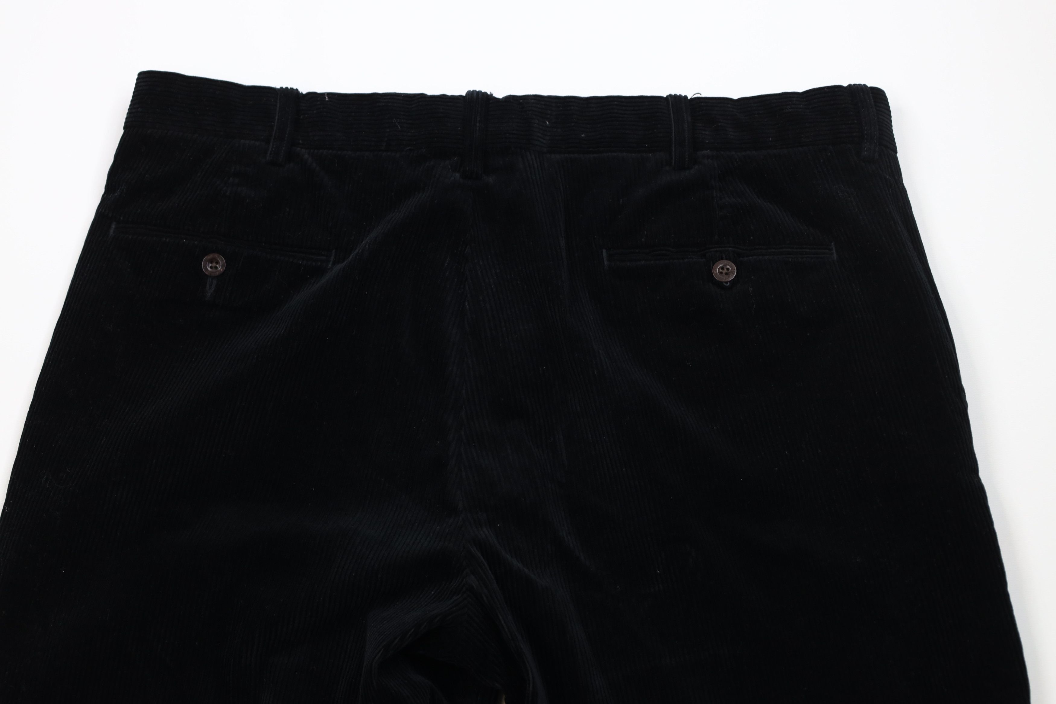 Ralph Lauren Vintage 90s Ralph Lauren Heavy Wide Leg Corduroy Pants Black Size US 36 / EU 52 - 11 Thumbnail