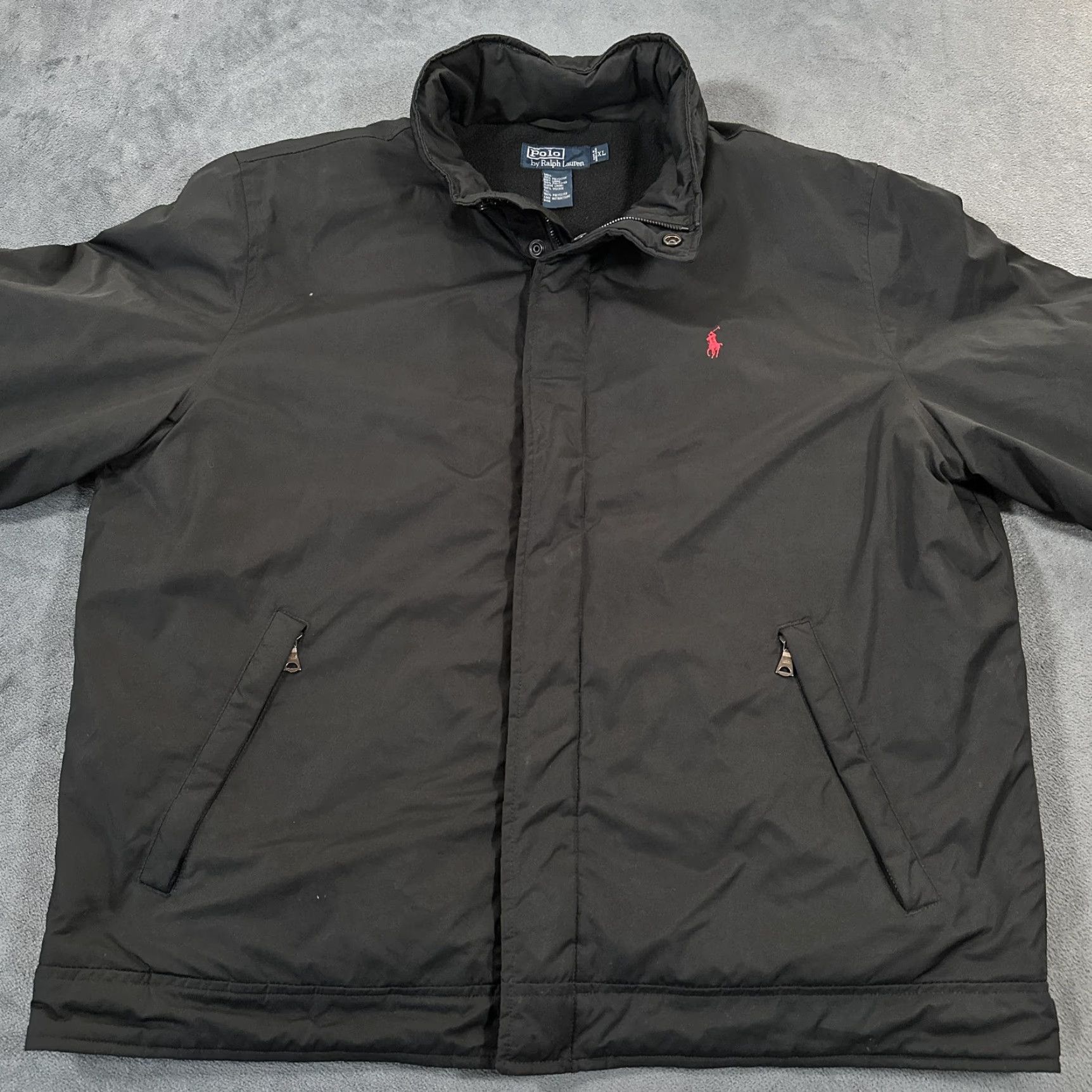 Polo Ralph Lauren Vintage Polo Ralph Lauren Jacket Mens XL Black Hooded Fleece Lined Winter Coat Size US XL / EU 56 / 4 - 5 Thumbnail