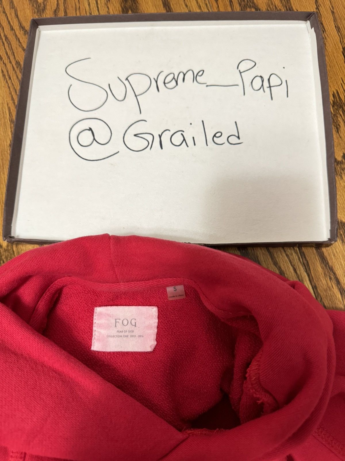 Fear of God FOG Fear of God Collection One Sleeveless Hoodie Red SZ S 🔥 Size US S / EU 44-46 / 1 - 10 Thumbnail
