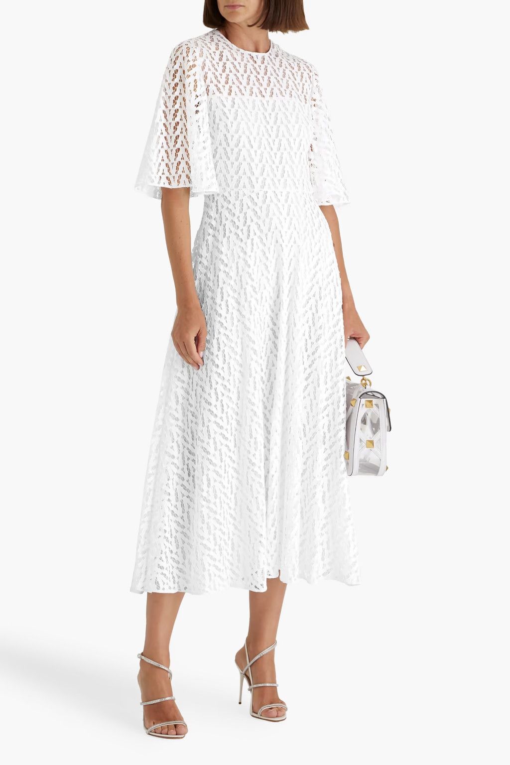 Valentino o1y0226 Maxi Dress in White Size XL / US 12-14 / IT 48-50 - 2 Thumbnail