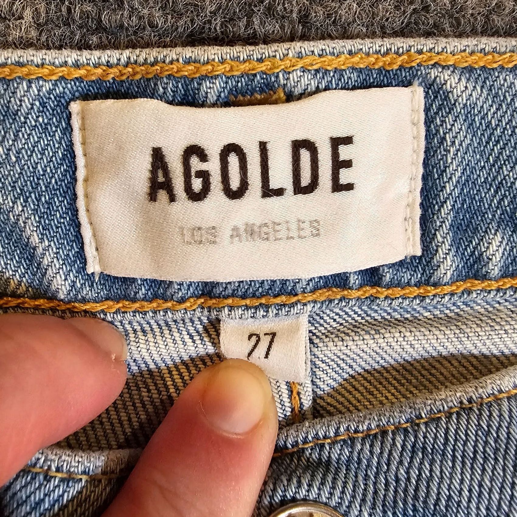 Agolde AGOLDE Jeans Sophie Ankle Mid Rise Lightwash Blue 27 Women's Denim 5-Pocket Regular Fit Black? Size 27" / US 4 / IT 40 - 5 Thumbnail
