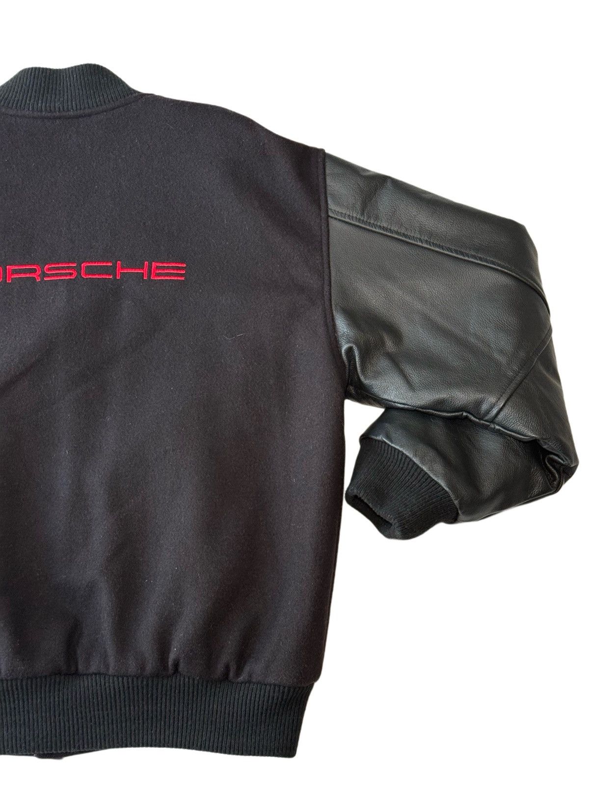 Porsche Design Vintage Porsche Black Varsity Jacket Size US M / EU 48-50 / 2 - 7 Thumbnail