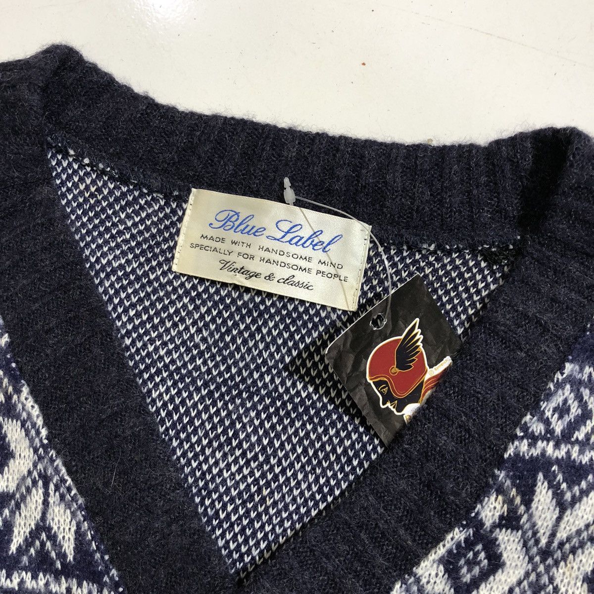 Designer × Japanese Brand VTG BLUE LABEL VEST KNIT Size US M / EU 48-50 / 2 - 4 Thumbnail
