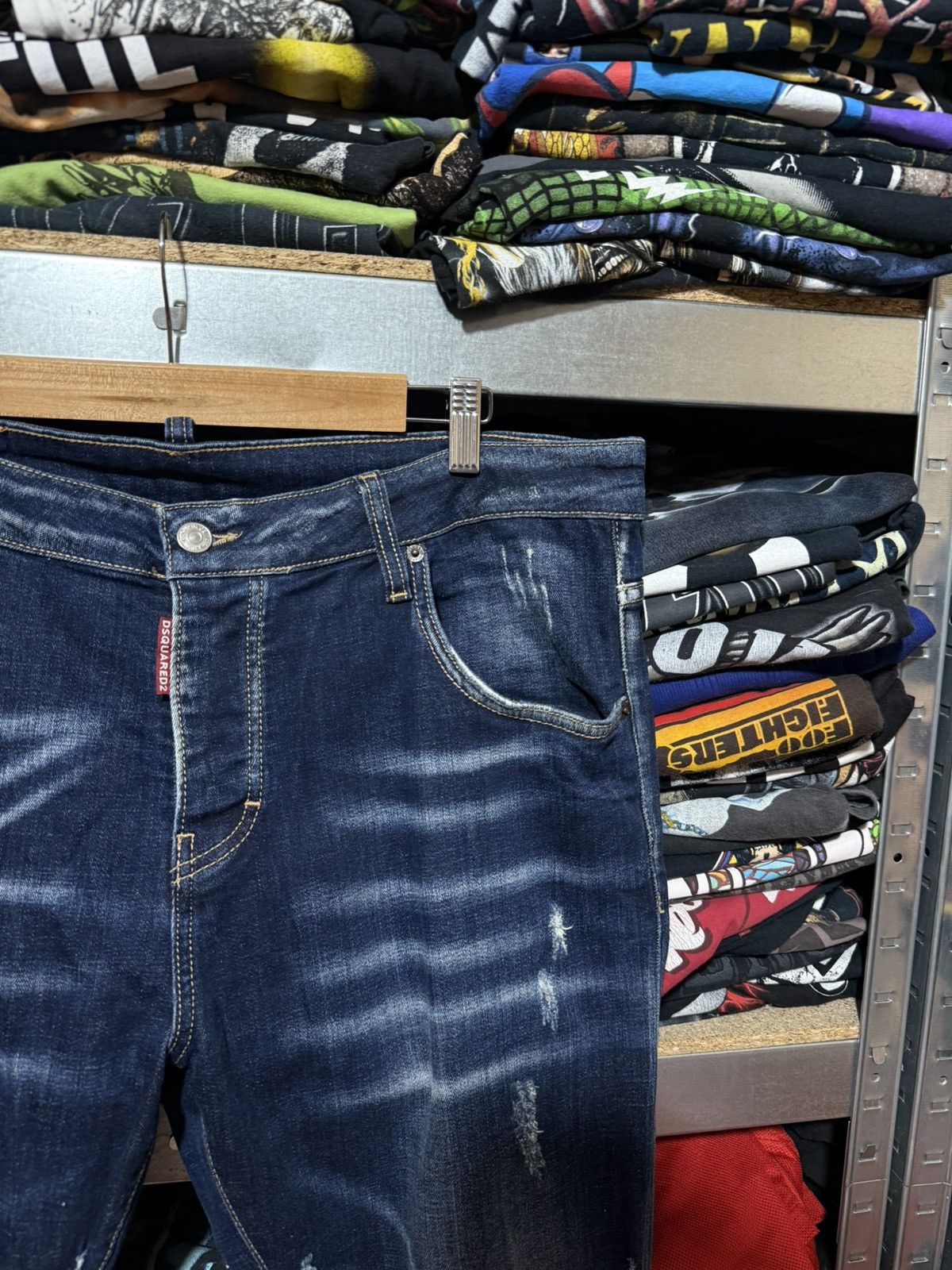 Dsquared2 Rare Luxury Dsquared2 Distressed Denim Navy Jeans Size 54 Size US 38 / EU 54 - 4 Thumbnail