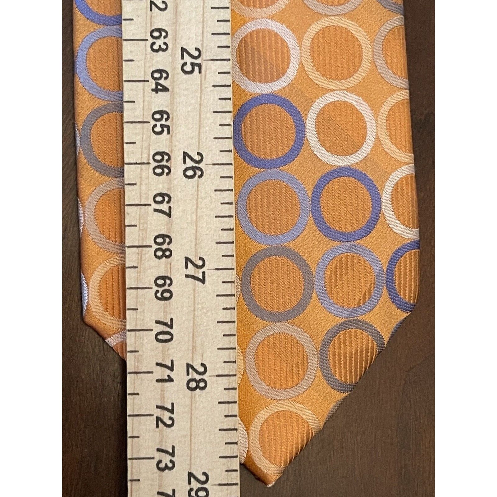 Michael Kors Michael Michael Kors Orange Blue 100% Silk Made In China Size ONE SIZE - 5 Thumbnail