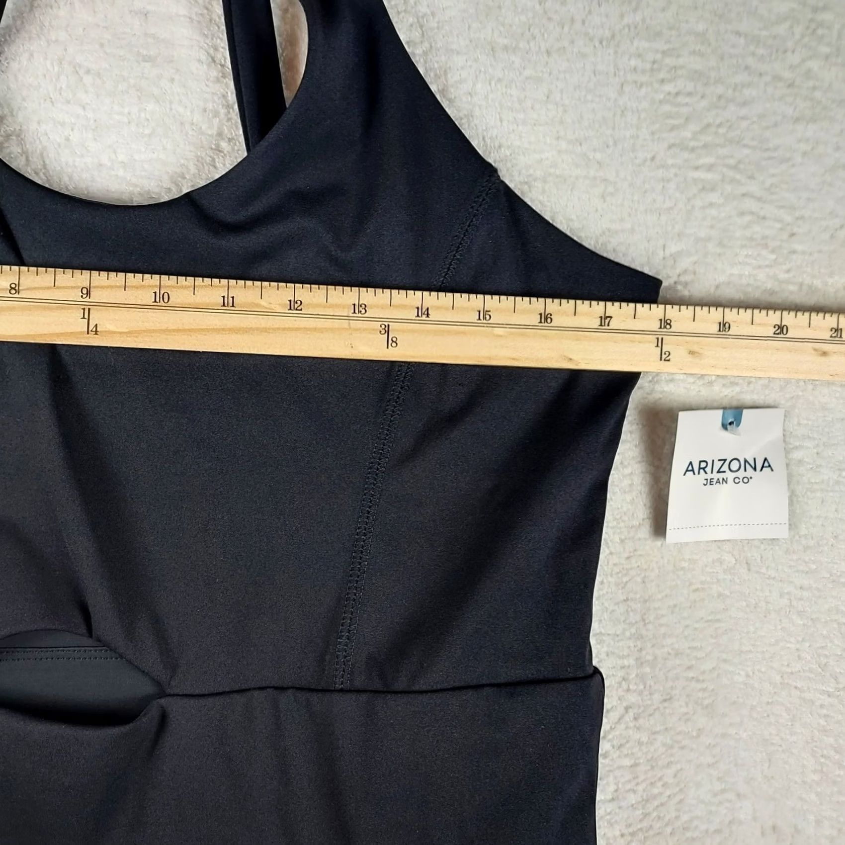 Vintage Arizona Jean Co. Women’s XL Black Skort Romper One-Piece Playsuit NWT Activewear Size 40" / US 18 - 5 Thumbnail