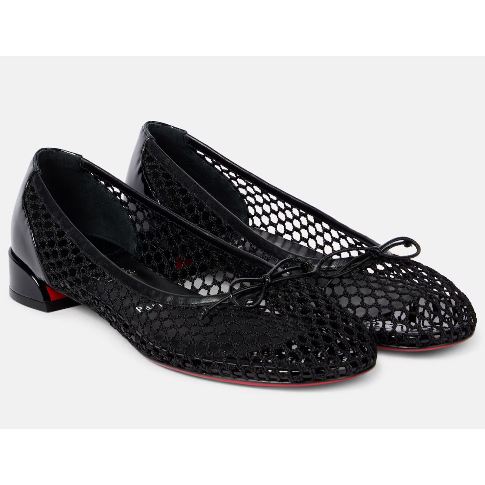 Christian Louboutin Christian Louboutin Sweetie Jane Mesh Flat Black Patent Size US 7 / IT 37 - 10 Thumbnail
