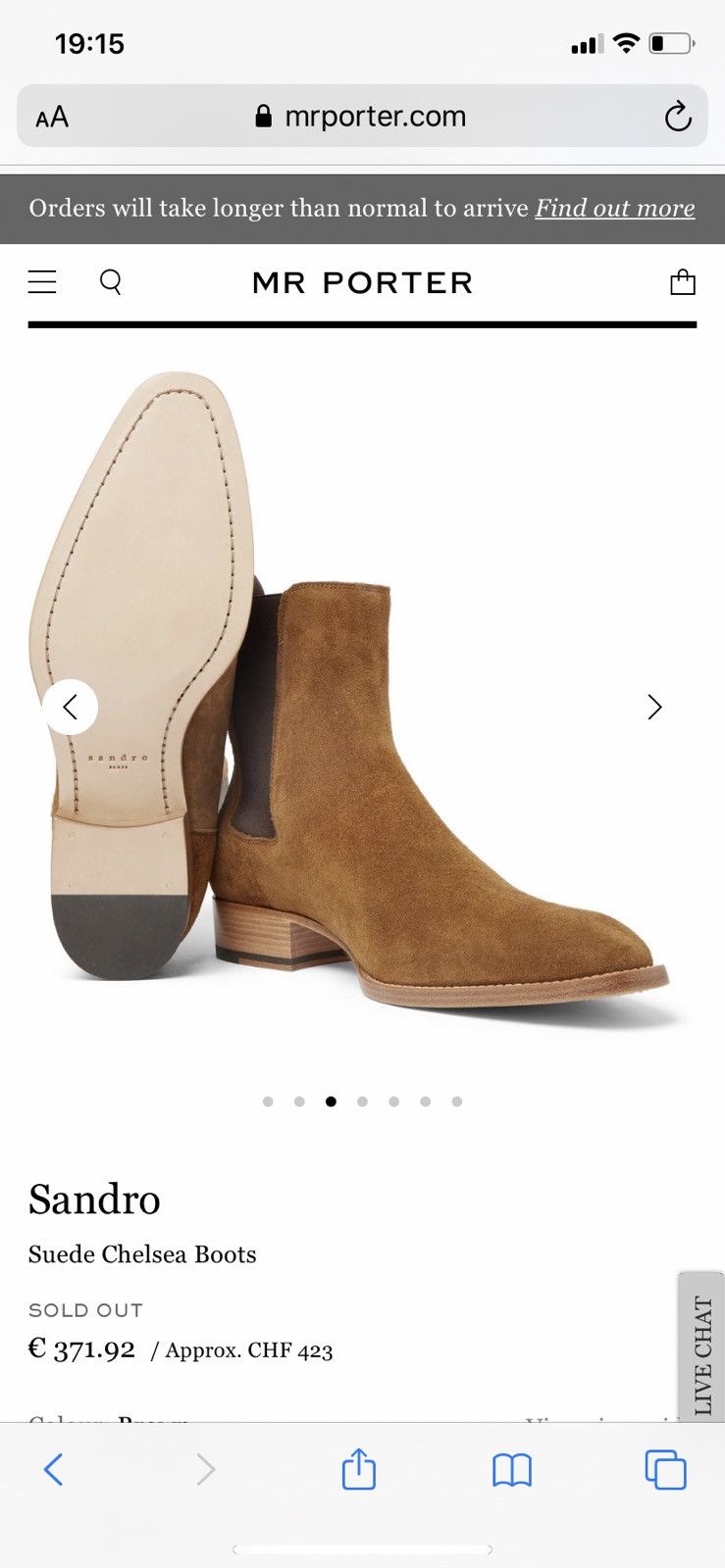 Sandro Sandro Suede Chelsea Boots Size US 10 / EU 43 - 13 Thumbnail