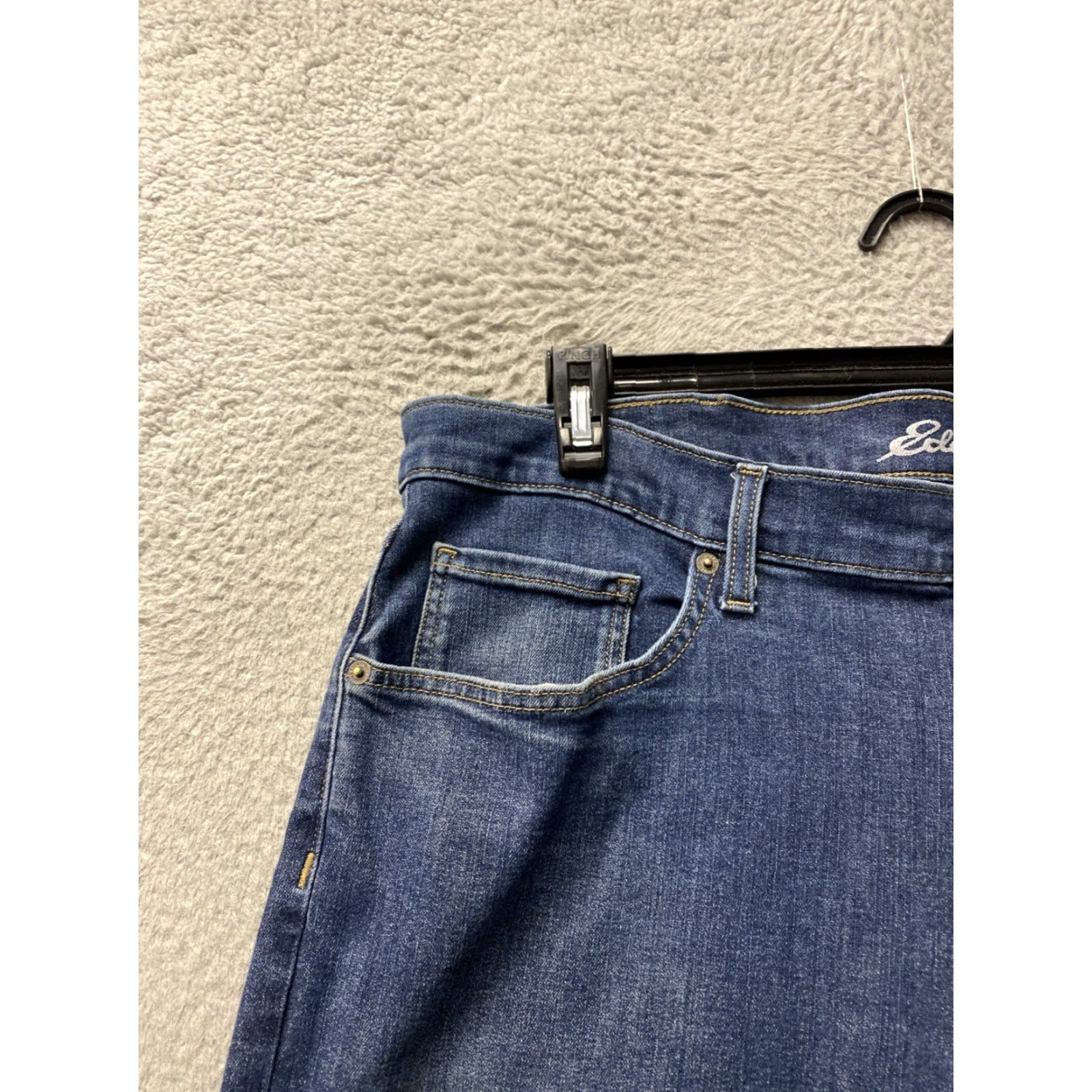 Eddie Bauer Eddie Bauer Jeans Men Slim Straight 40x29 Blue Denim 5-Pocket Logo Zip Closure Regular Waist Slim Fit Men’s Jeans Size US 40 / EU 56 - 4 Thumbnail