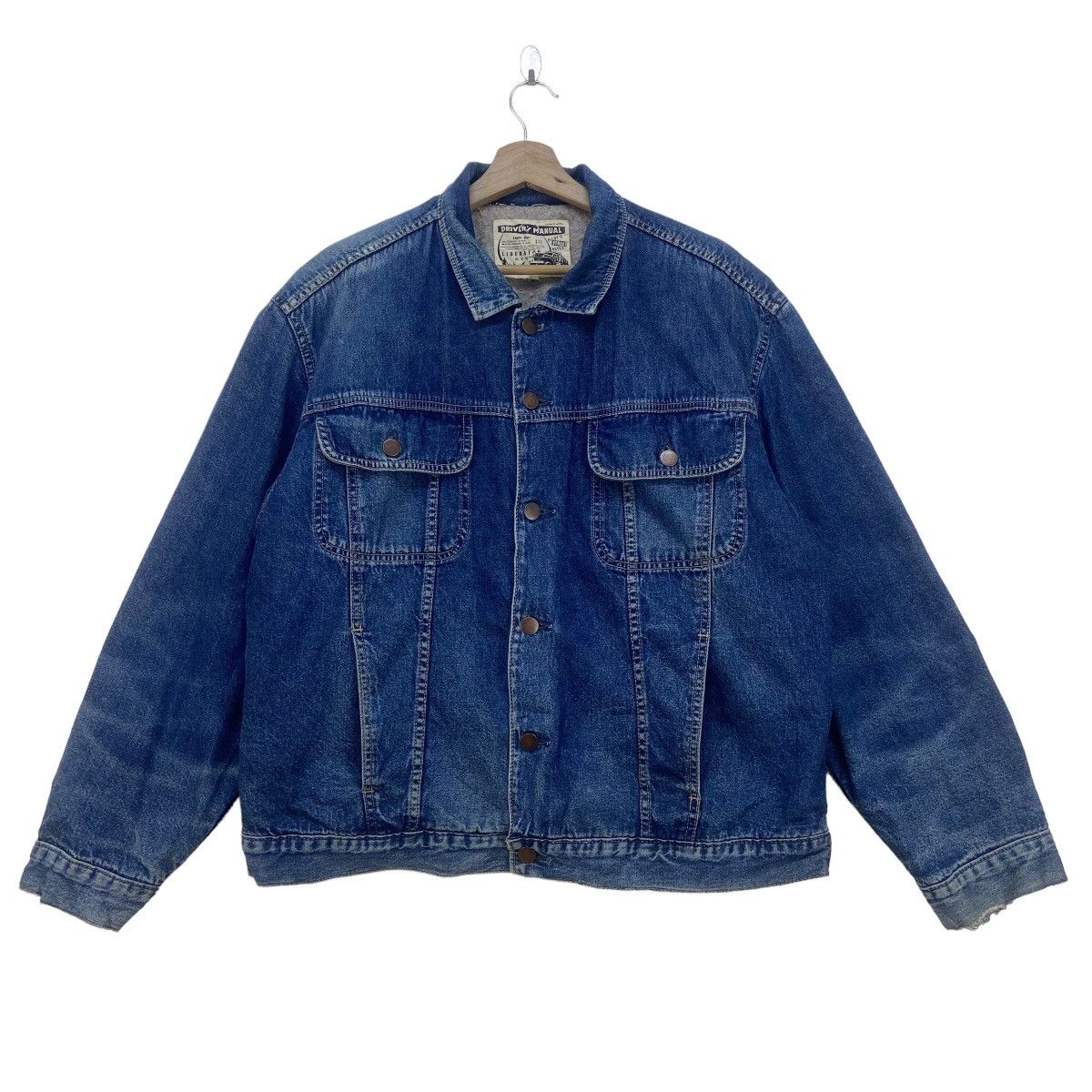 Japanese Brand Vtg G.L Heart Lansing Driver’s Manual Denim Trucker Jacket Size US M / EU 48-50 / 2 - 1 Thumbnail