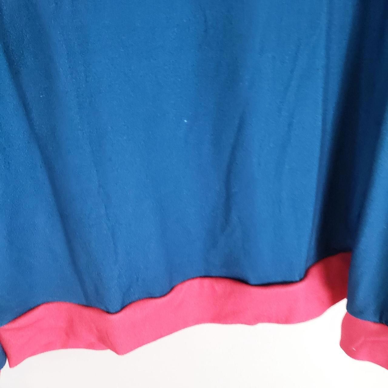 Other Retro Style Y2K Blue Long Sleeve V-Neck Sweater Size XL / US 12-14 / IT 48-50 - 4 Thumbnail
