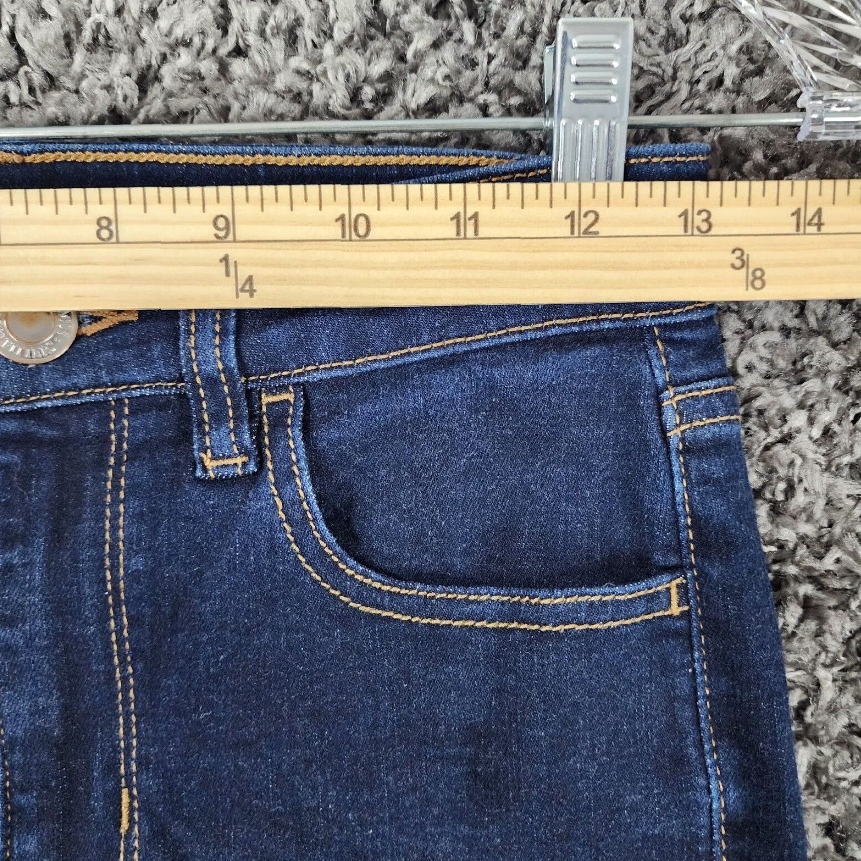 American Eagle Outfitters AMERICAN EAGLE Womens Dark Wash High Rise Jeggings Size 2 Blue Size 26" / US 2 / IT 38 - 4 Thumbnail