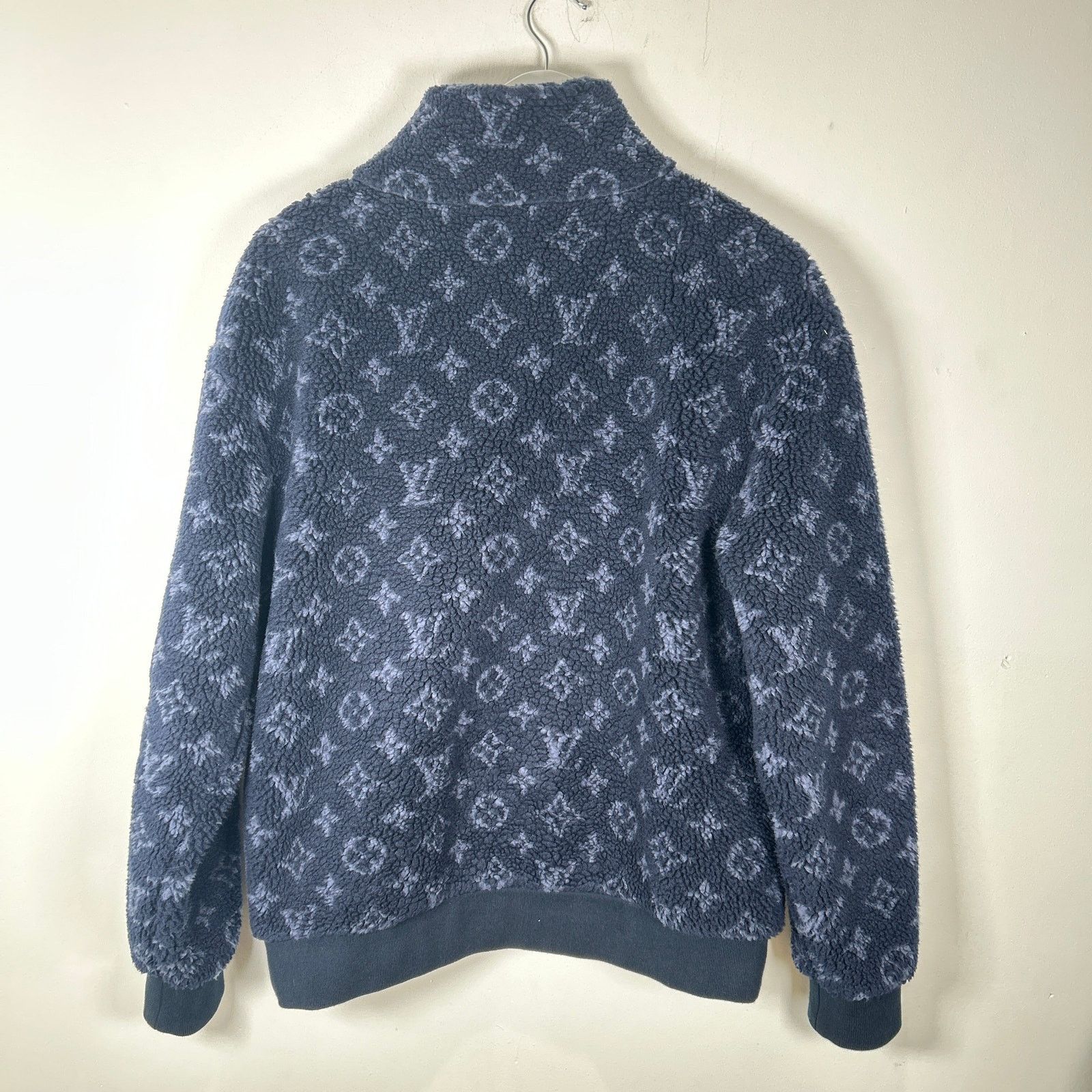 Louis Vuitton Louis Vuitton Navy Monogram Fleece Zip Up Jacket Size S Size US S / EU 44-46 / 1 - 3 Thumbnail