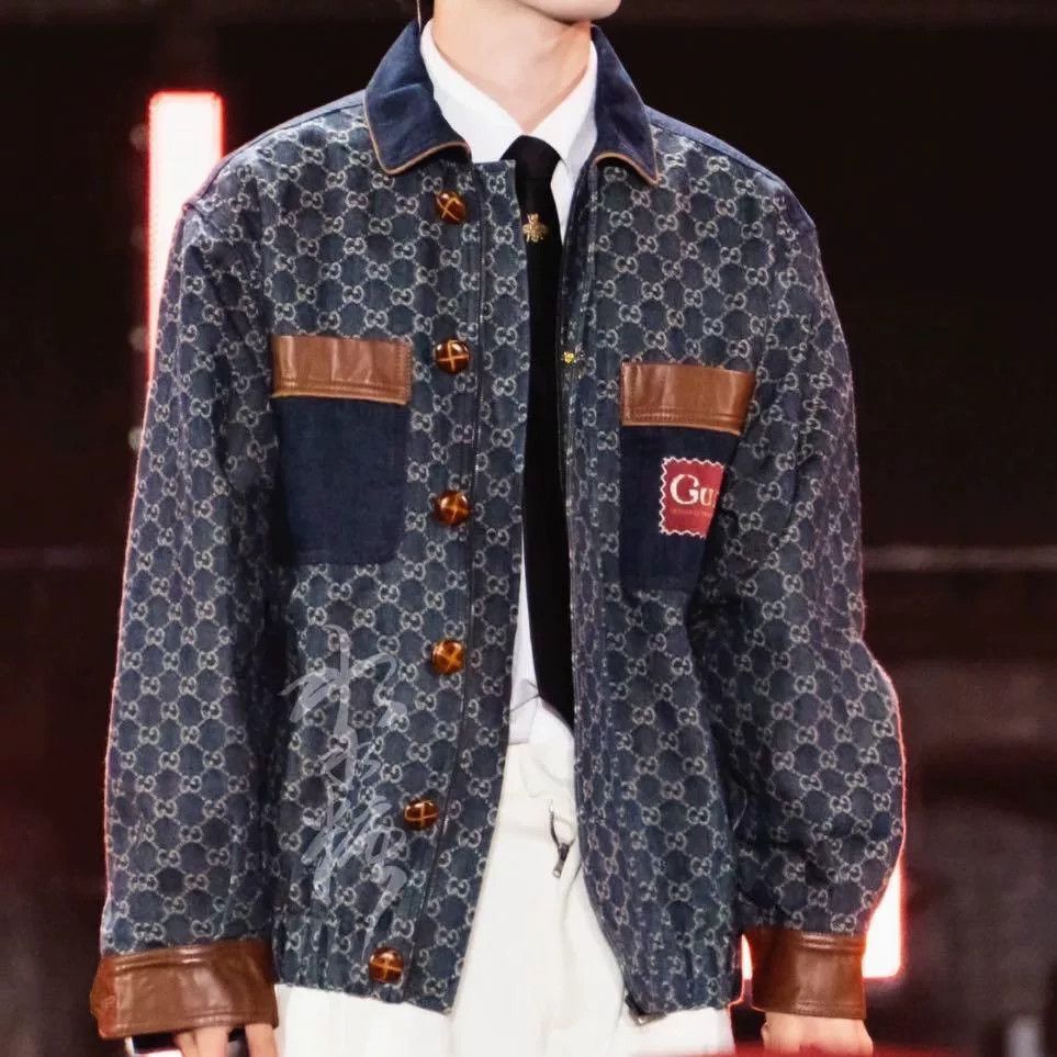 Gucci Gucci All-Over Print Denim Jacket Size US S / EU 44-46 / 1 - 1 Thumbnail